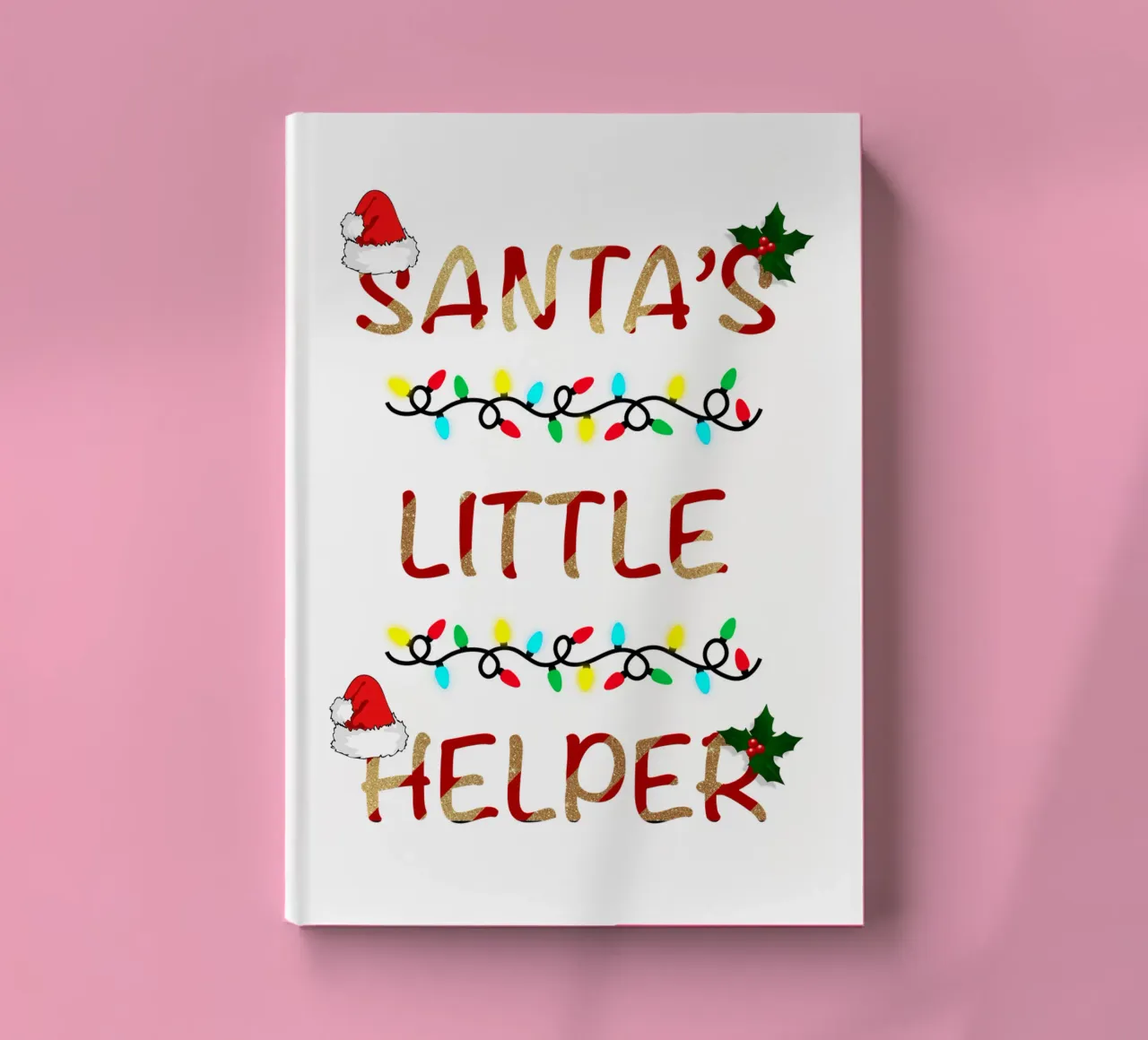 SANTA’S LITTLE HELPER notebook by ARTOMATIC