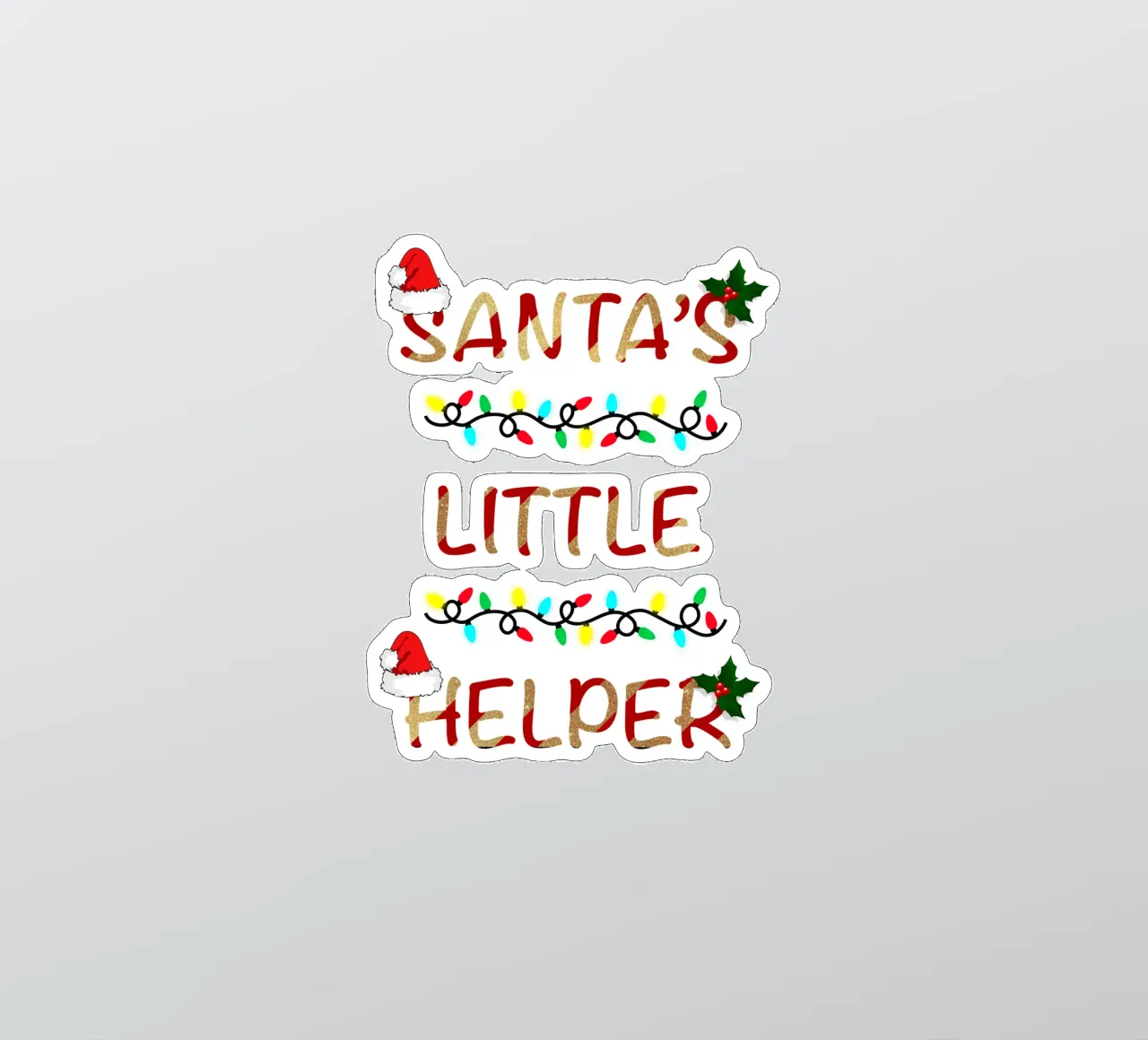 SANTA’S LITTLE HELPER sticker by ARTOMATIC