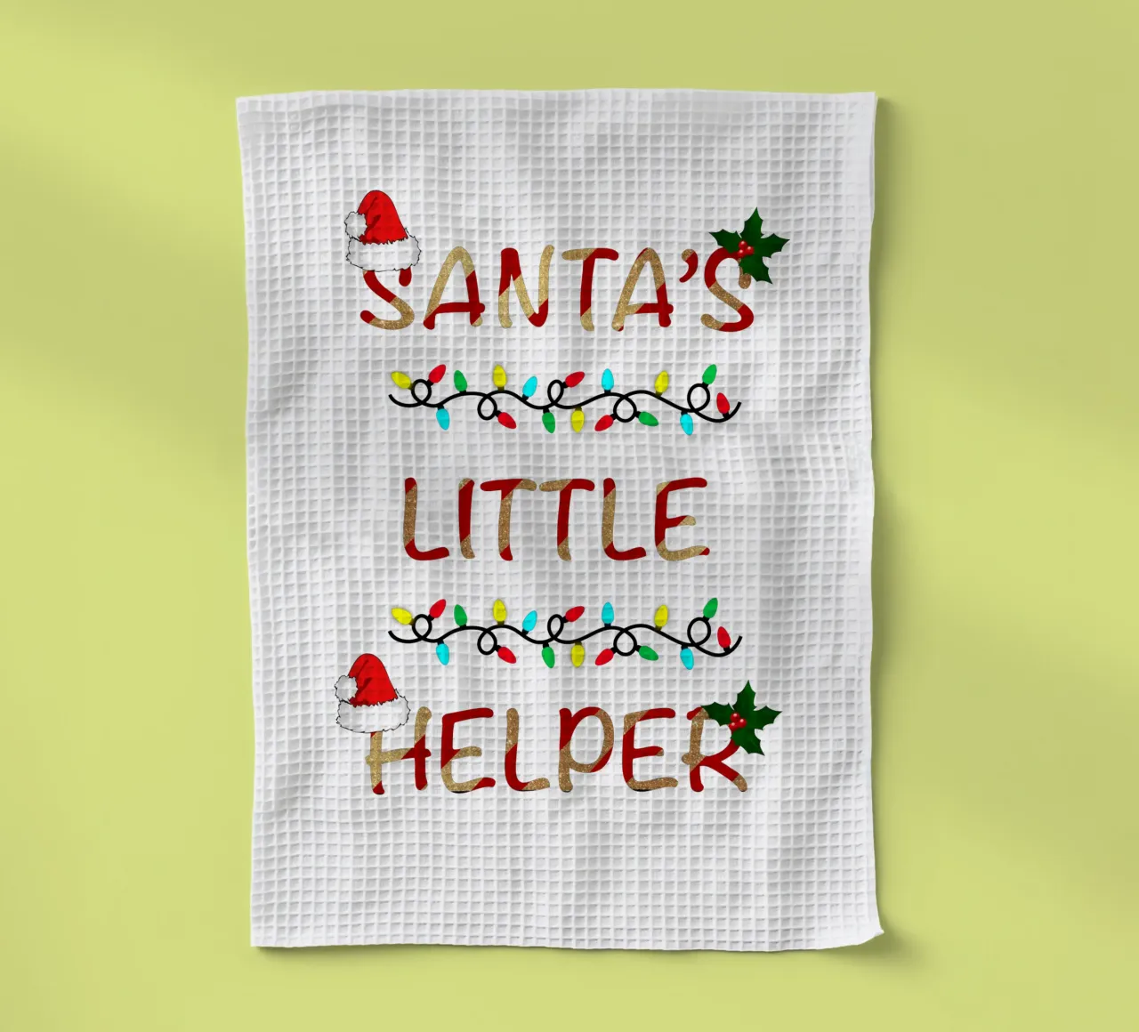 IL PICCOLO AIUTANTE DI BABBO NATALE canovaccio da cucina da ARTOMATIC
