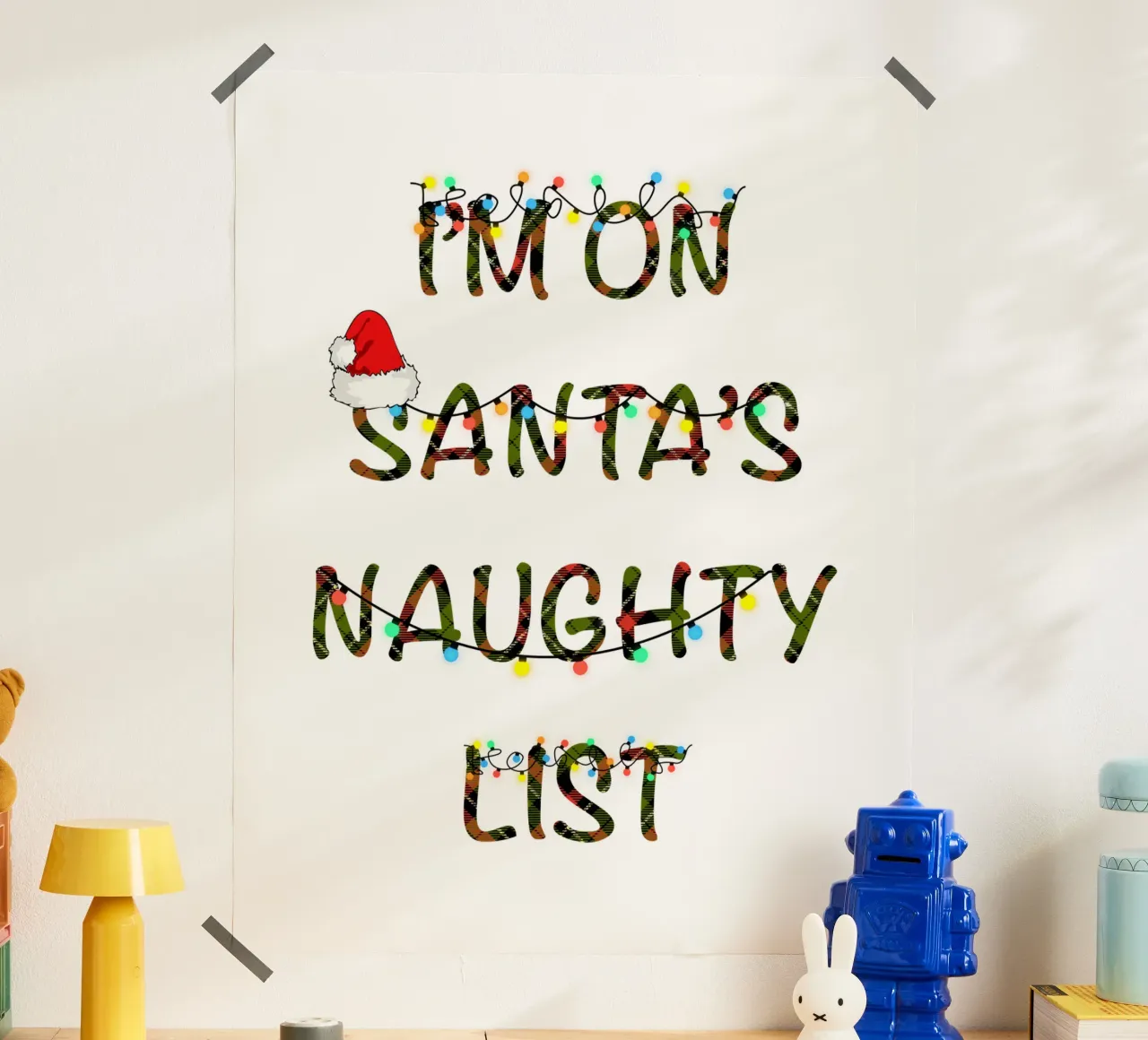 SONO SULLA LISTA DEI CATTIVI DI BABBO NATALE poster da ARTOMATIC
