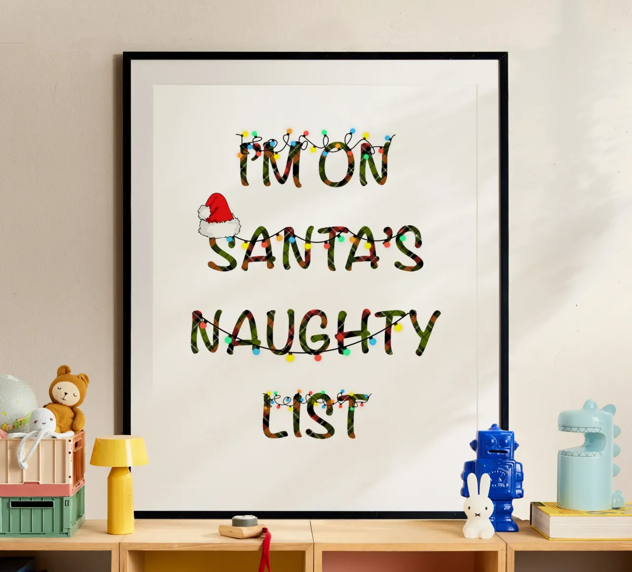 SONO SULLA LISTA DEI CATTIVI DI BABBO NATALE poster da ARTOMATIC