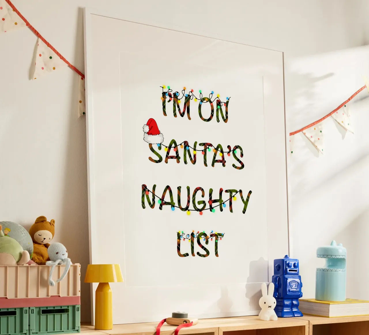 SONO SULLA LISTA DEI CATTIVI DI BABBO NATALE poster da ARTOMATIC