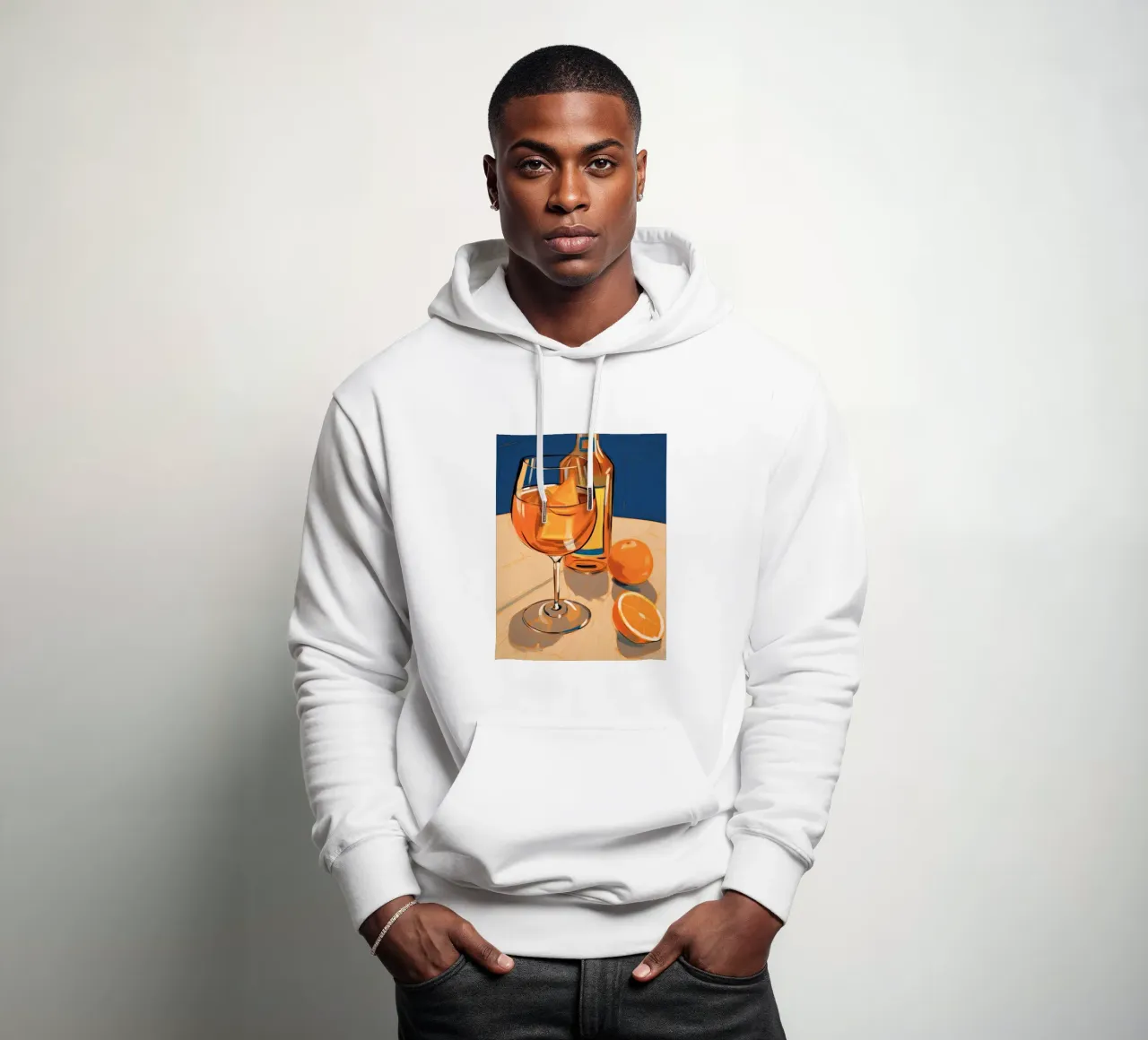 Aperol Vibes felpa con cappuccio da DaarbyN