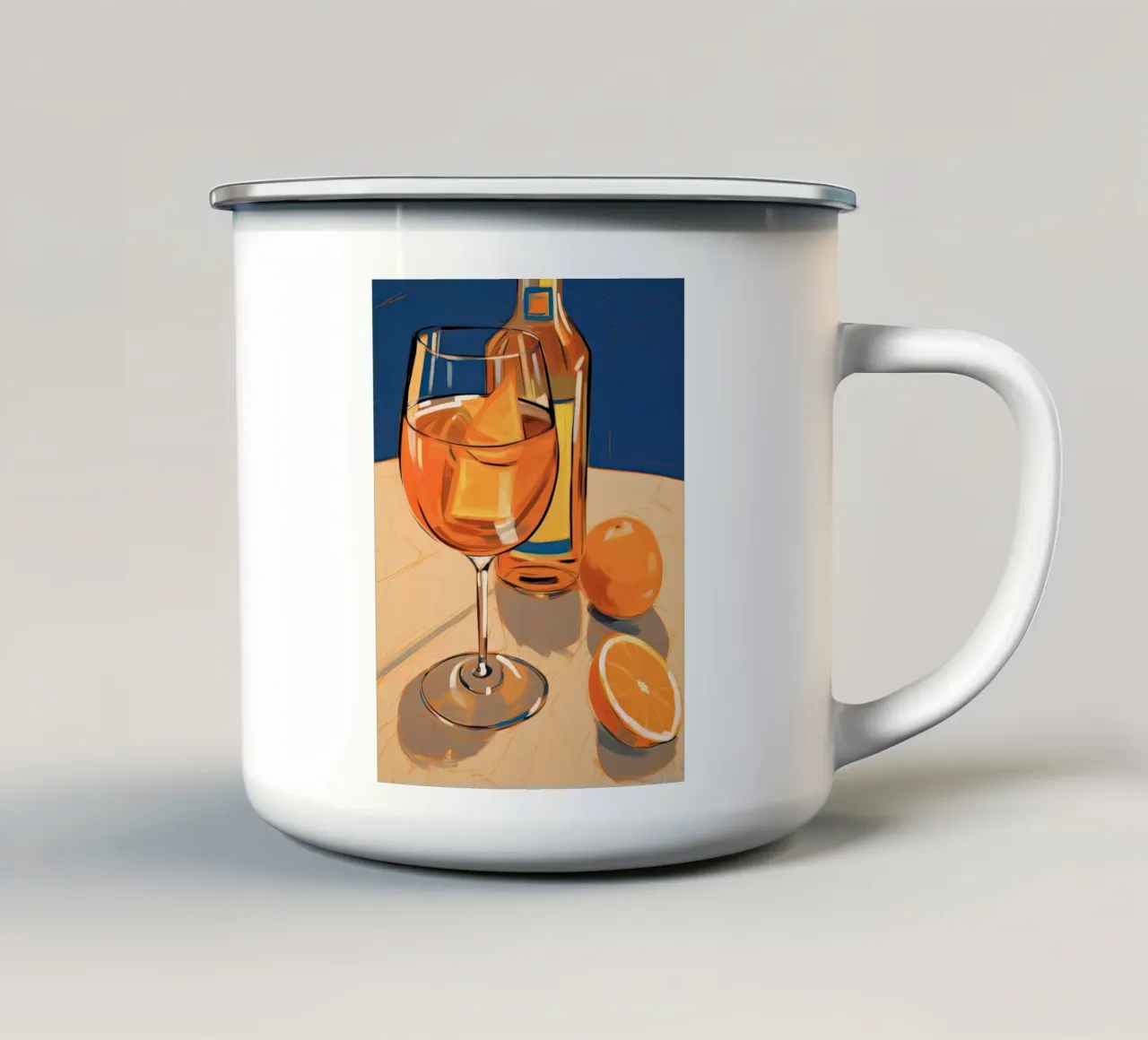 Aperol Vibes tazza in smalto da DaarbyN