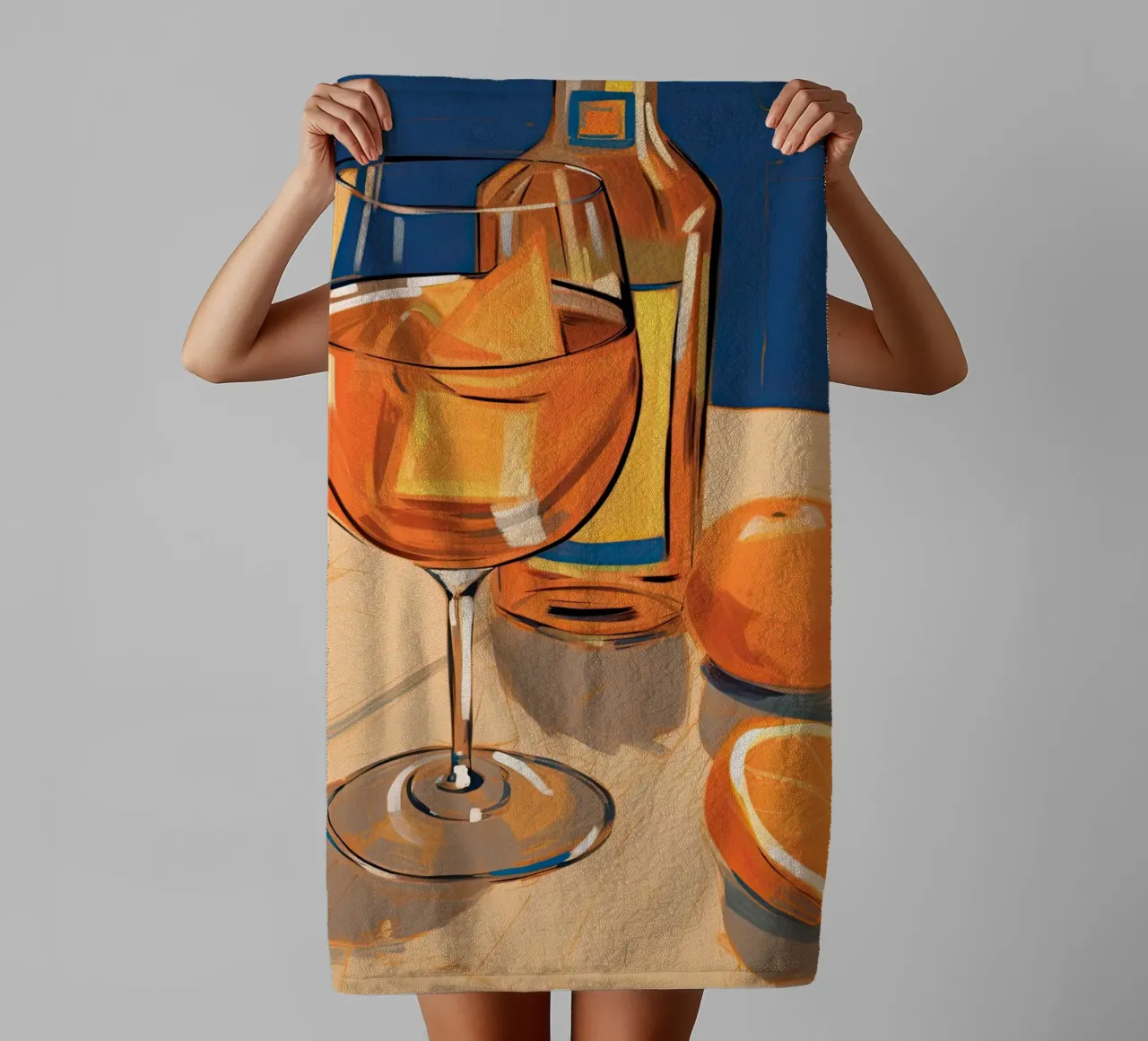 Aperol Vibes asciugamano da bagno da DaarbyN