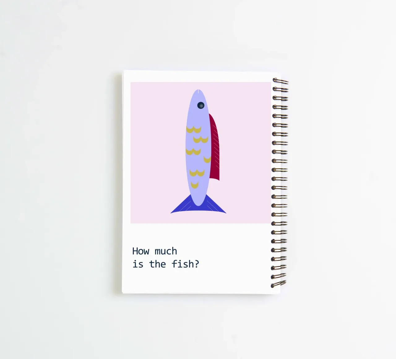 How much is the fish spiral notebook by B Art