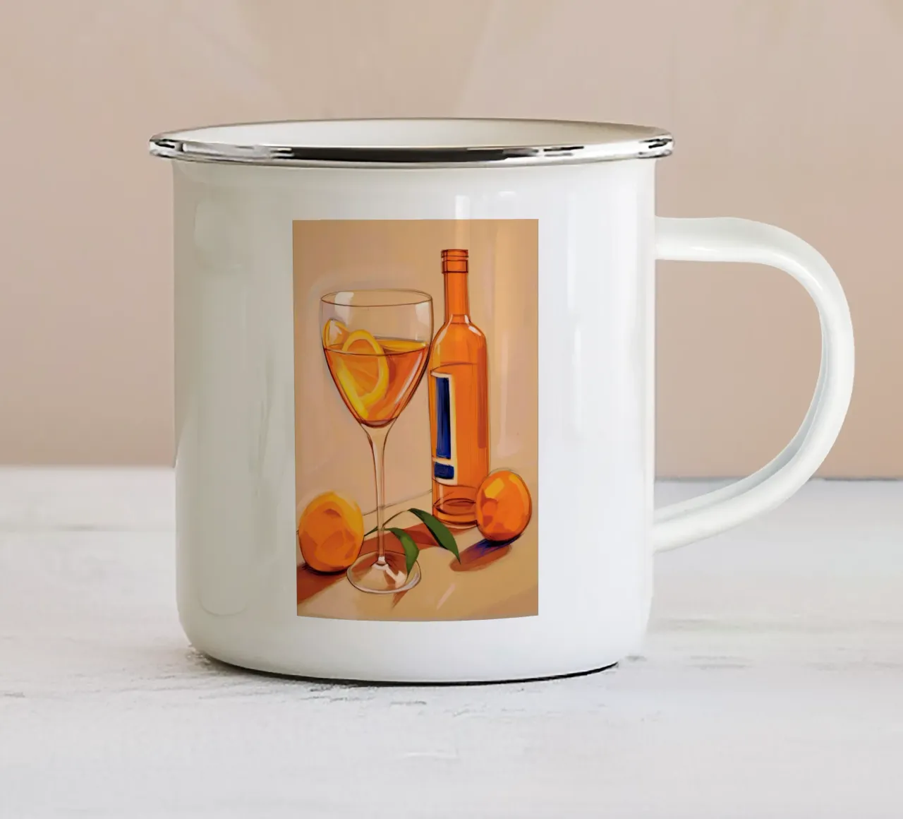 Aperol Spritz tazza in smalto da DaarbyN