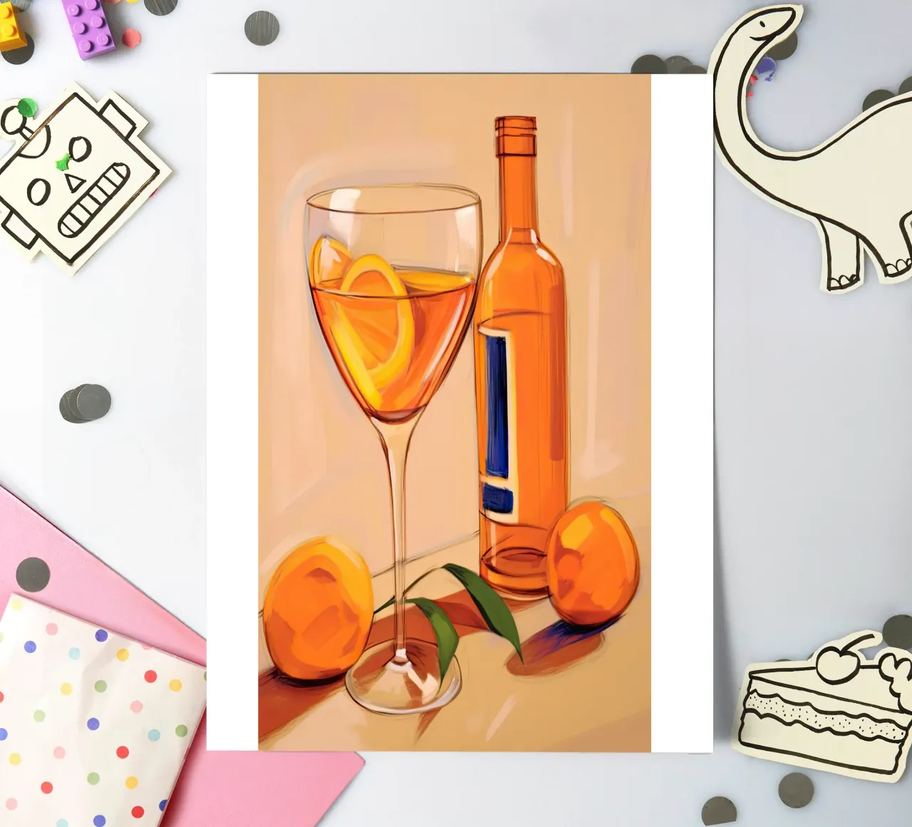 Aperol Spritz sticker sheet by DaarbyN