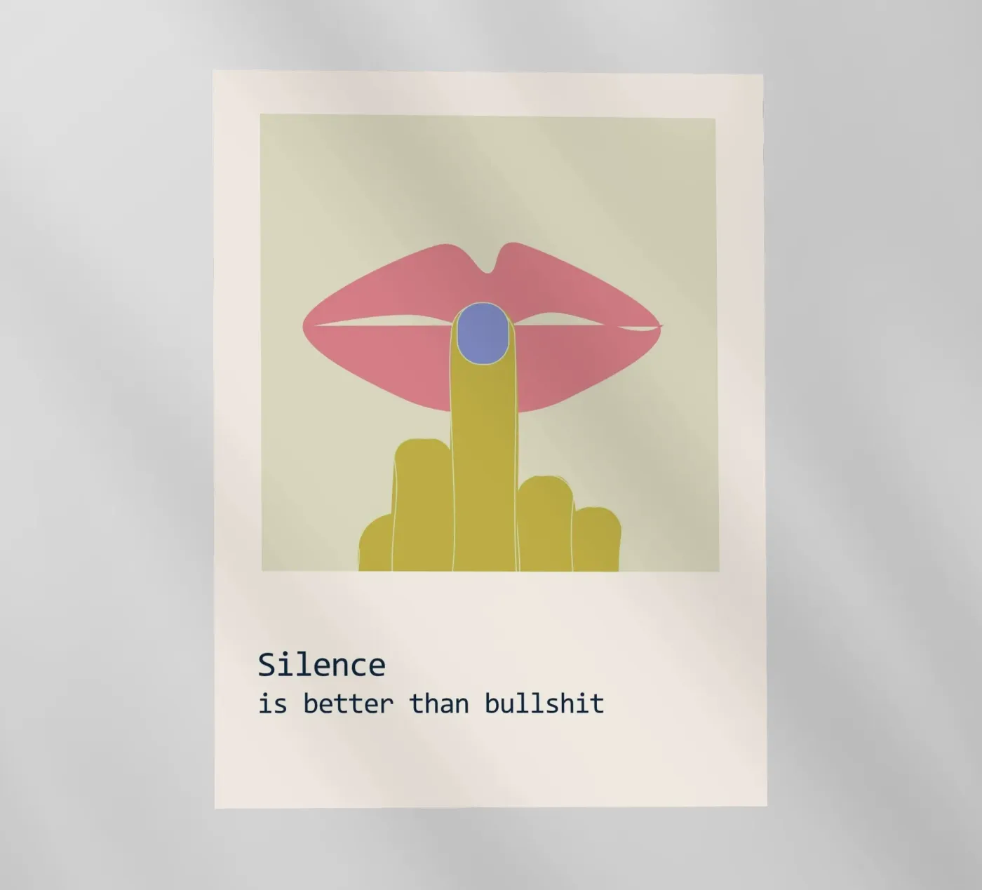 Schweigen Backlit Folie von B Art