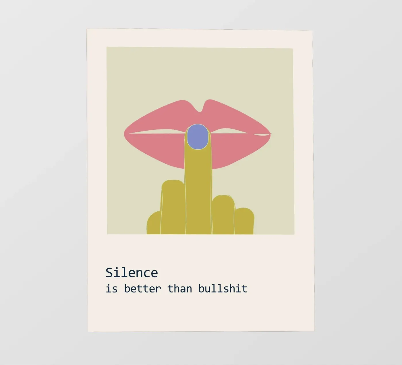 Schweigen Backlit Folie von B Art