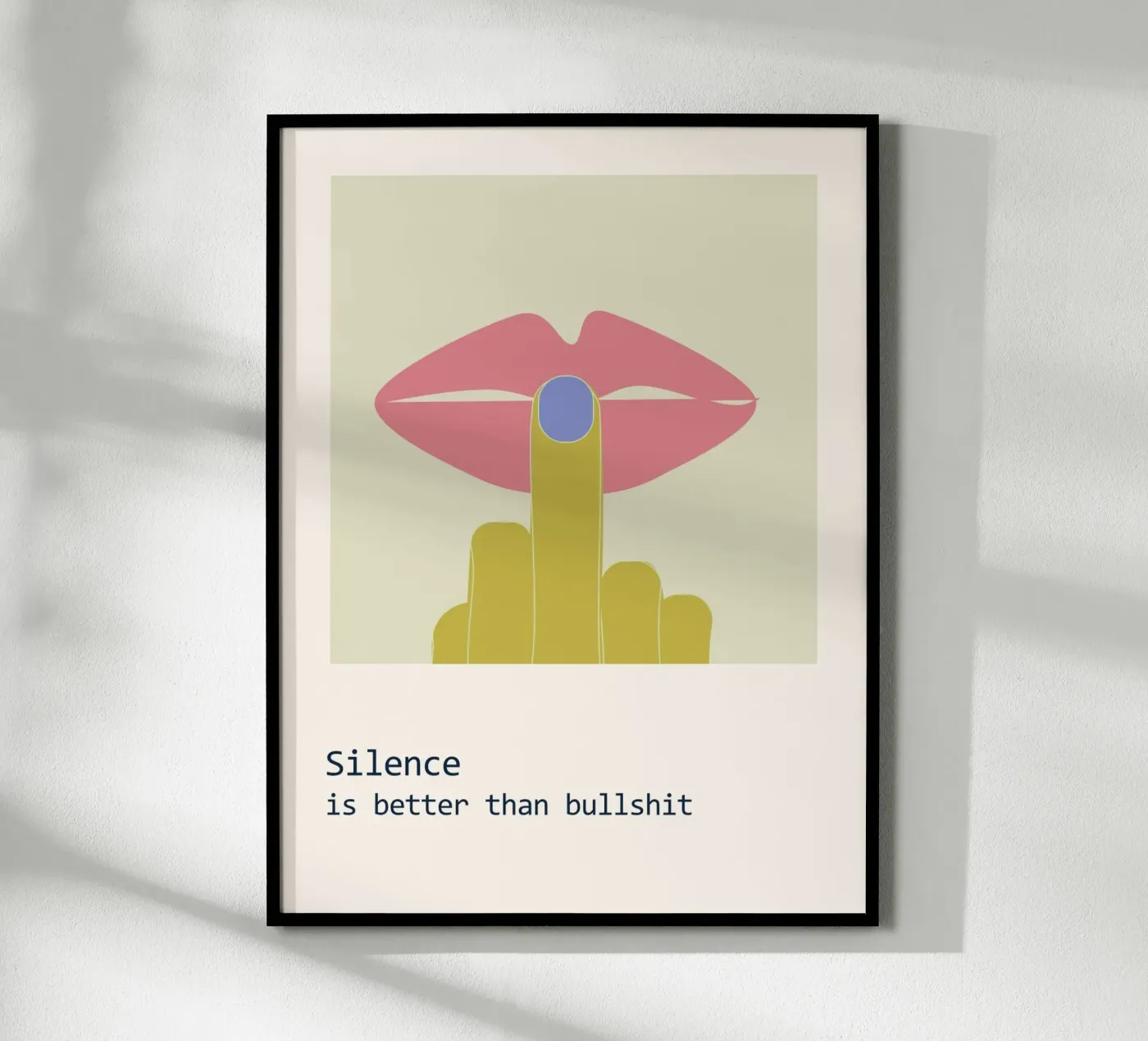 Stilte poster van B Art