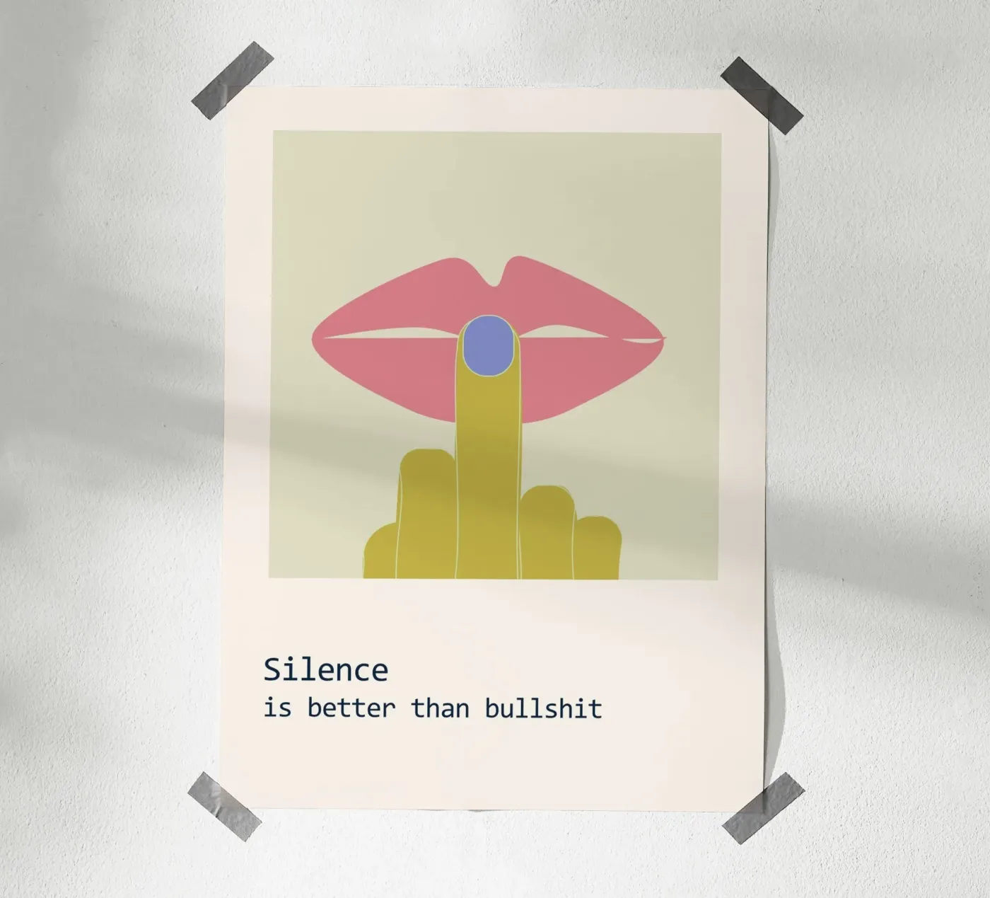 Stilte poster van B Art