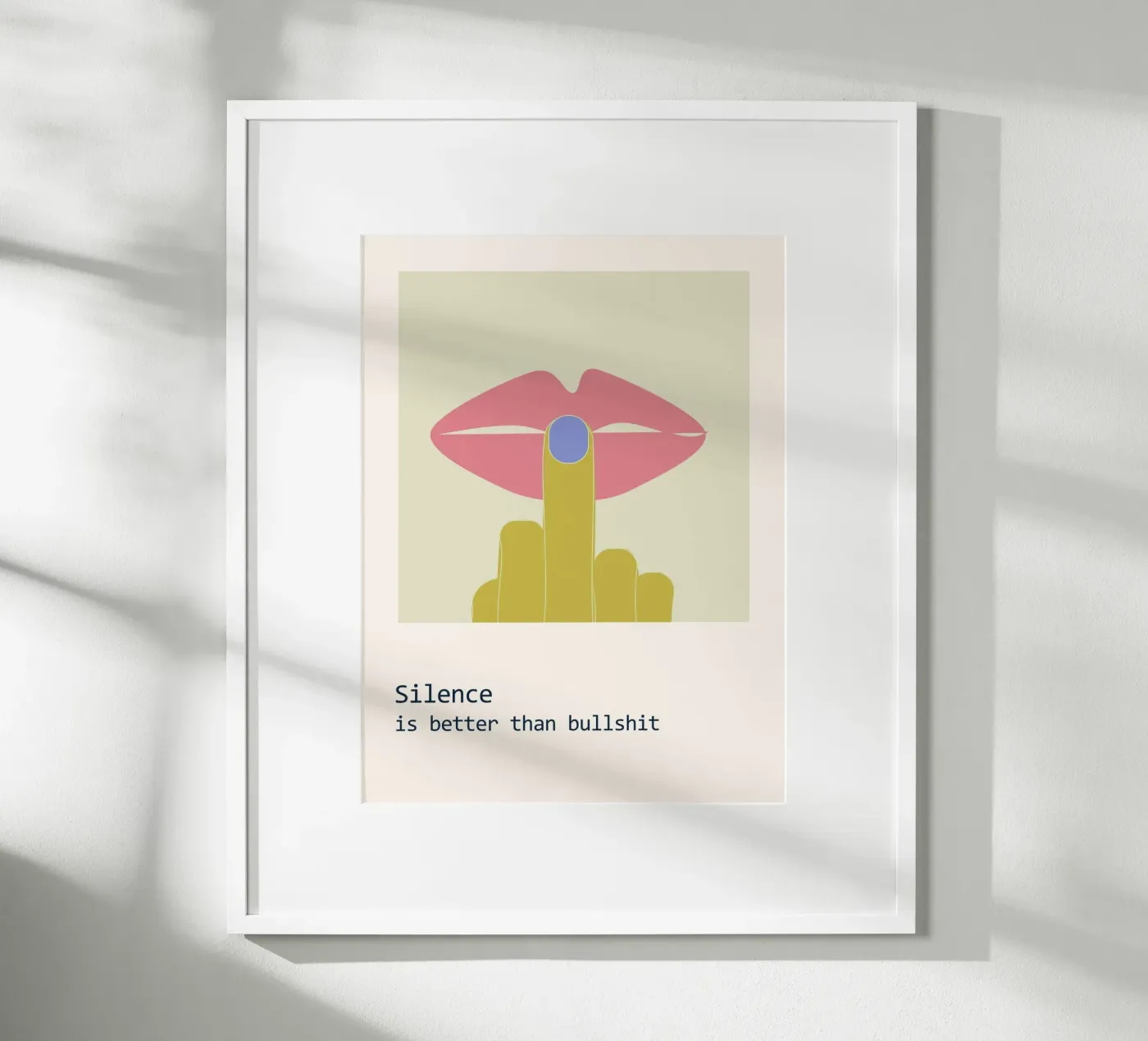 Stilte poster van B Art