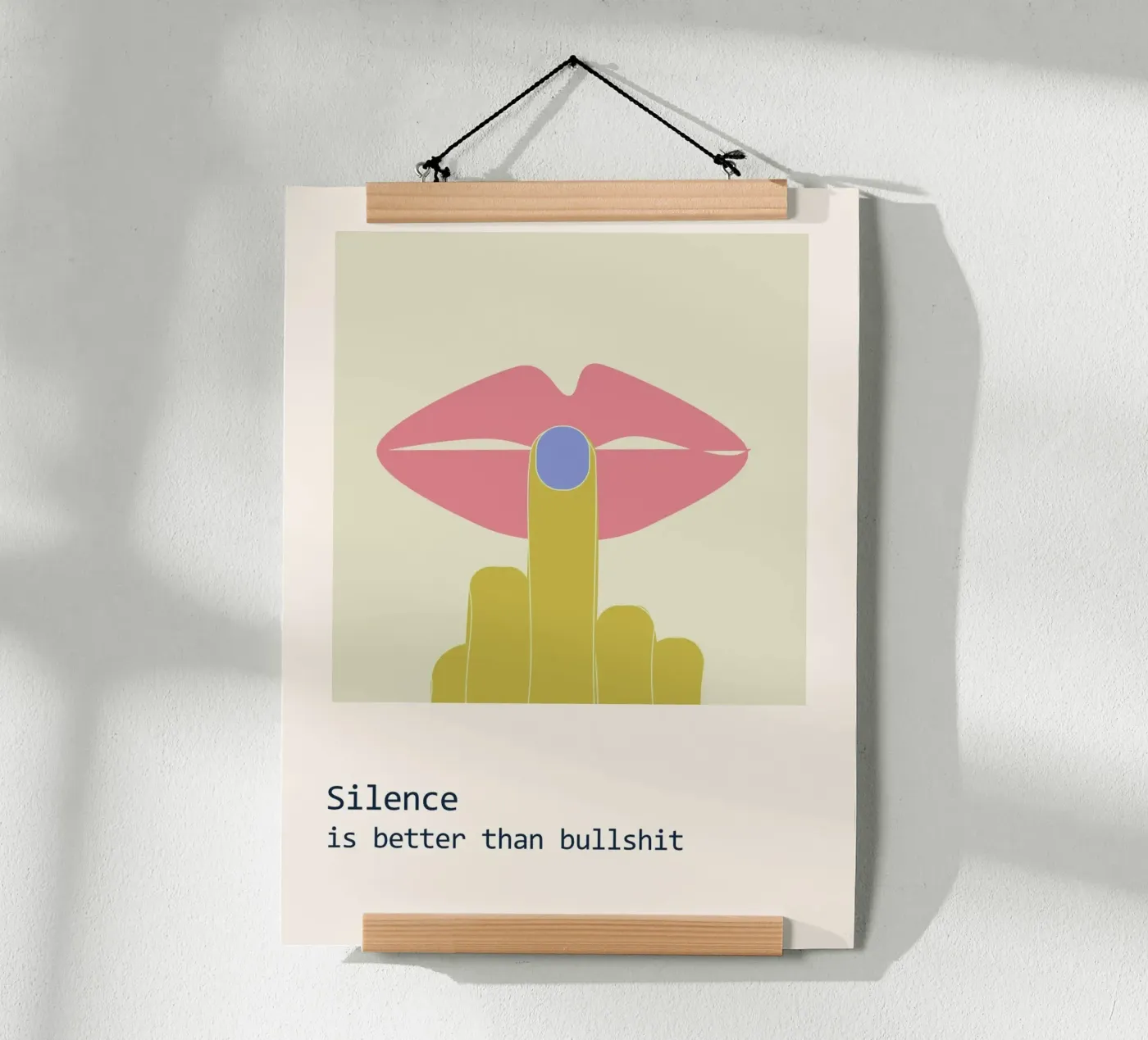 Stilte poster van B Art