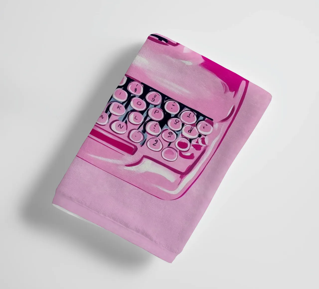 Sogni di macchina da scrivere rosa asciugamano da bagno da Carinaprint
