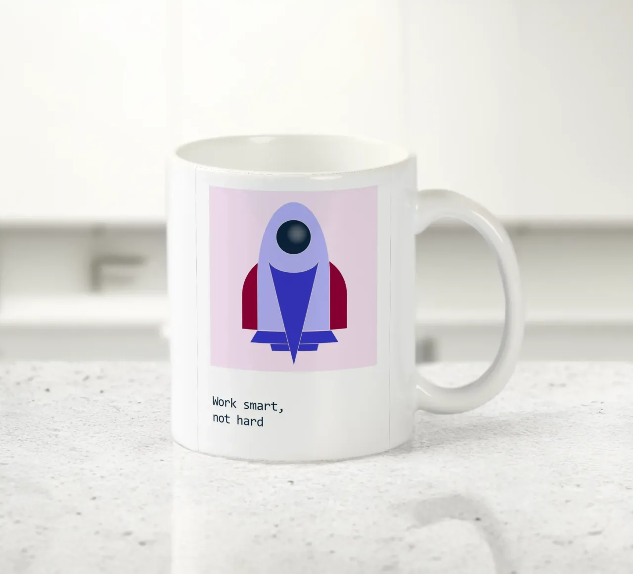 Lavorare in modo intelligente, non duro tazza in ceramica da B Art