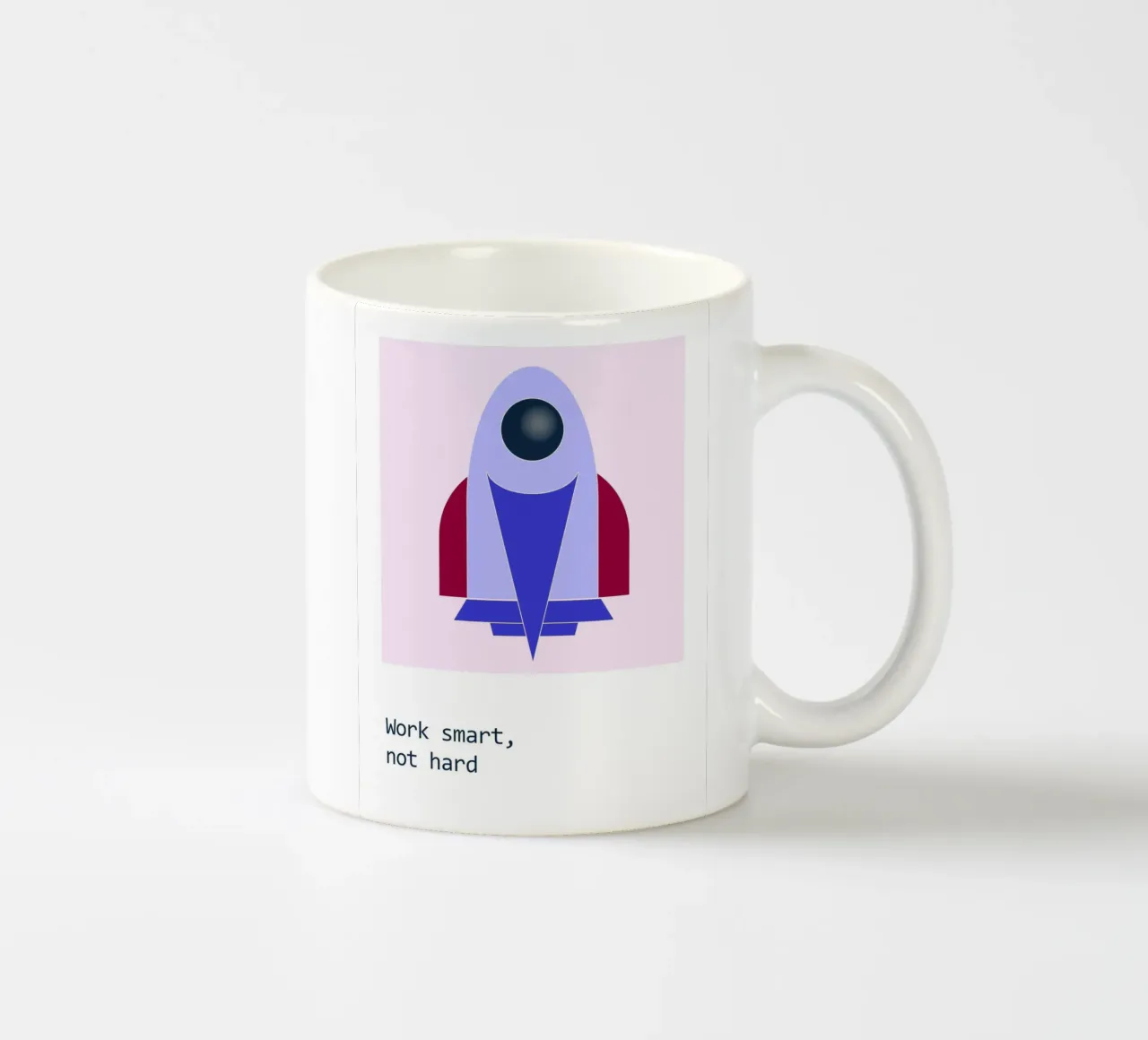 Lavorare in modo intelligente, non duro tazza in ceramica da B Art