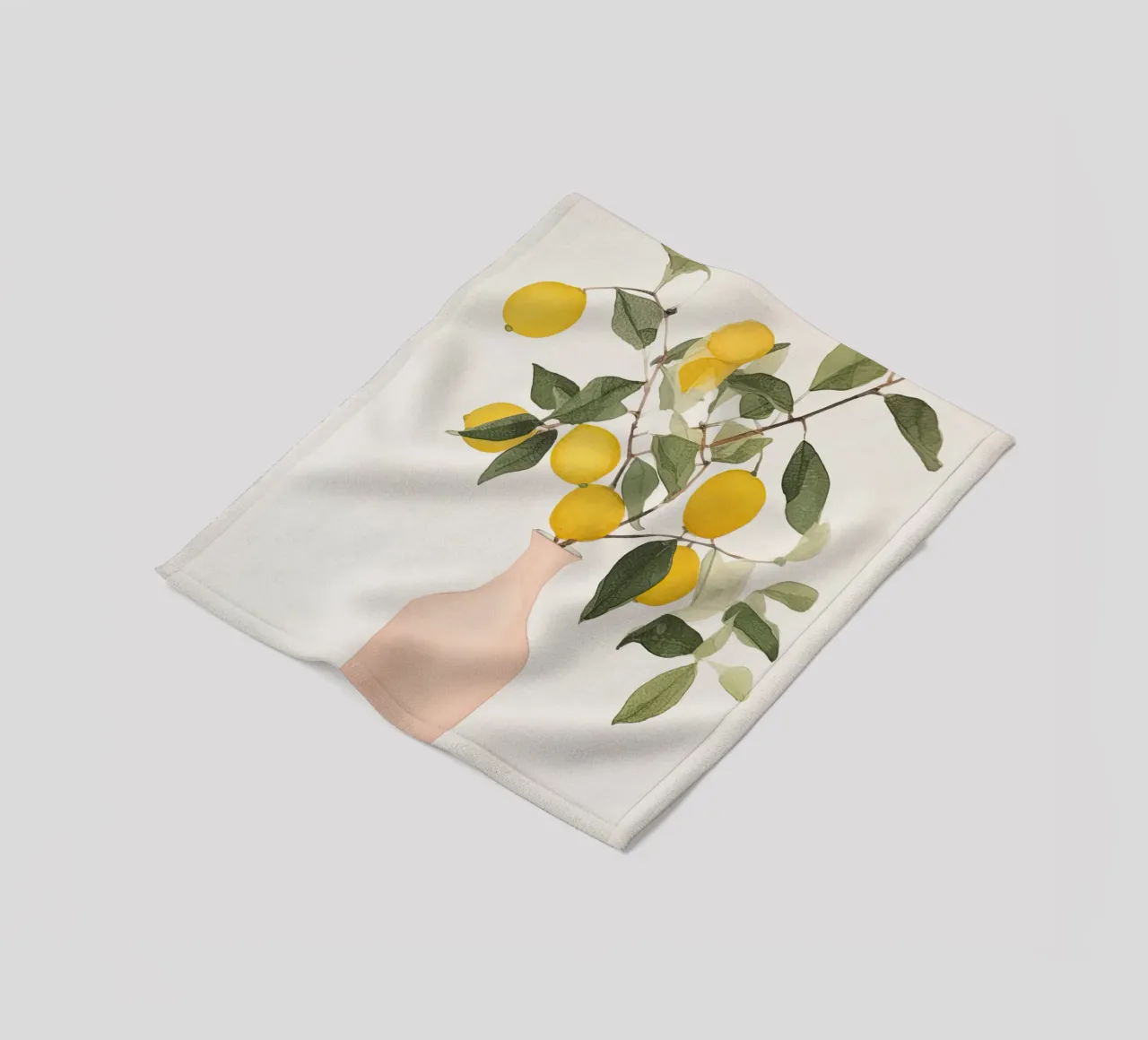 Lemon Elegancy fleece blanket by DaarbyN