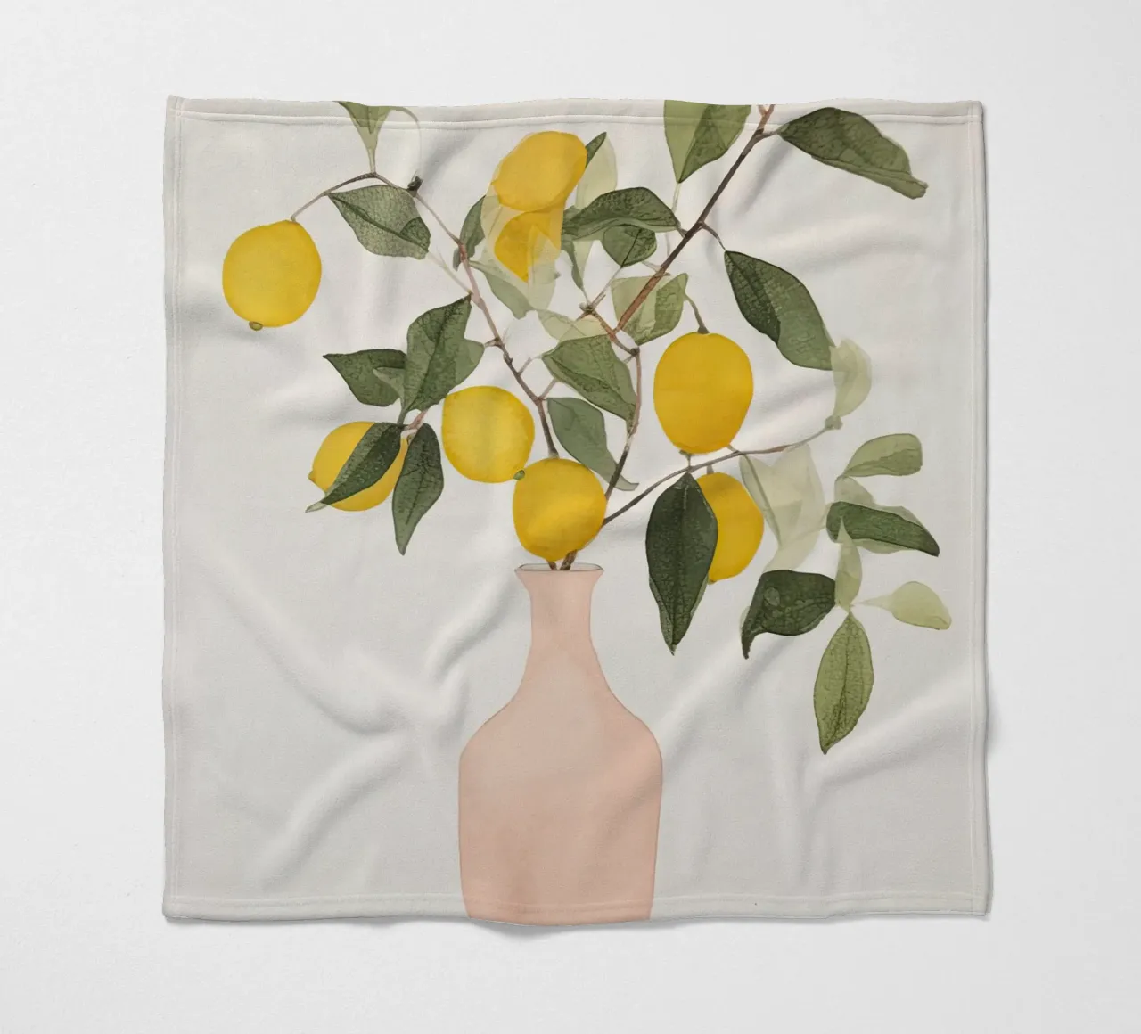 Lemon Elegancy fleece blanket by DaarbyN