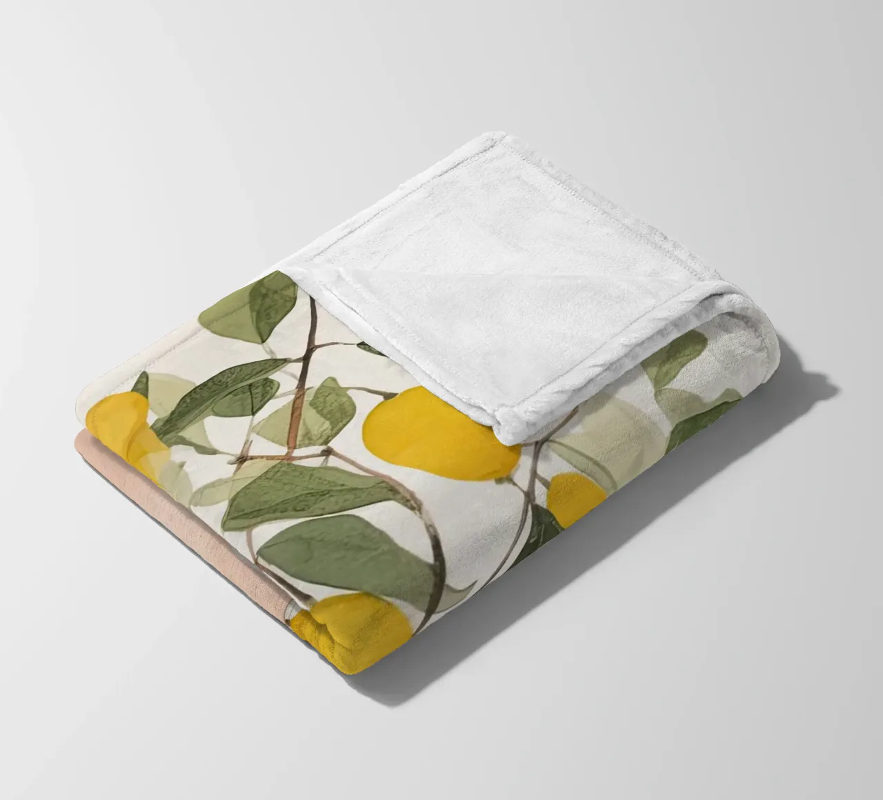 Lemon Elegancy fleece blanket by DaarbyN