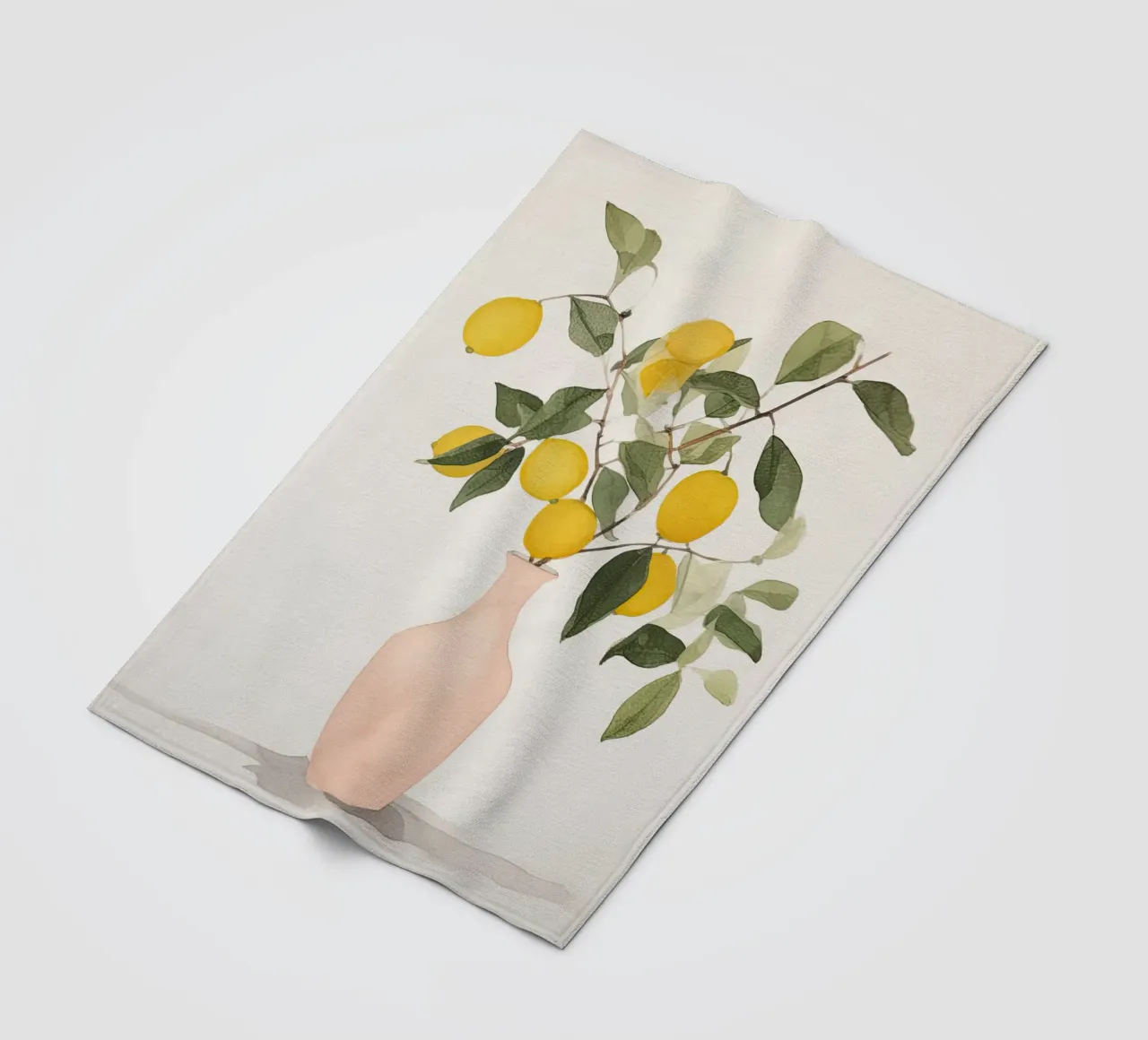 Lemon Elegancy fleece blanket by DaarbyN