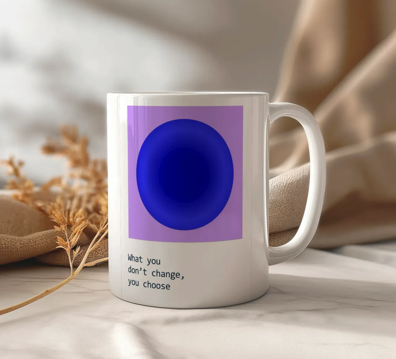 Was du nicht änderst, wählst du Keramik Tasse von B Art