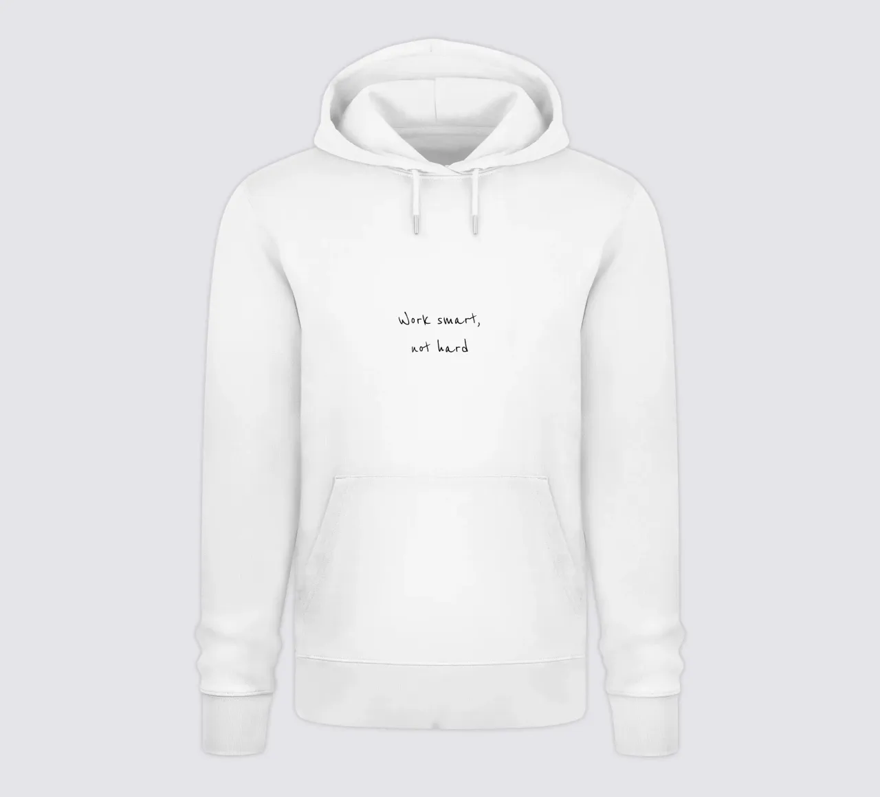 Work smart, not hard felpa con cappuccio da B Art