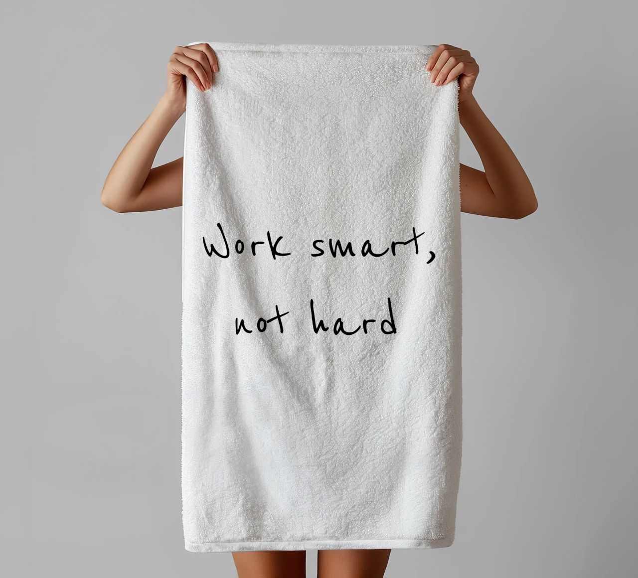 Work smart, not hard asciugamano da bagno da B Art