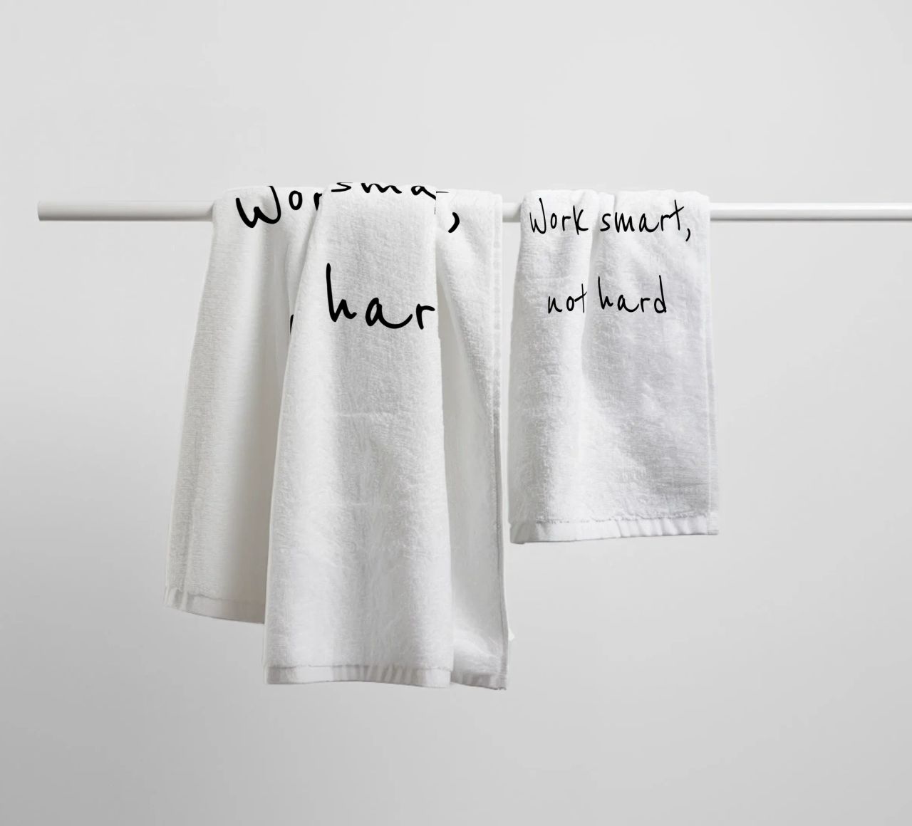 Work smart, not hard asciugamano da bagno da B Art