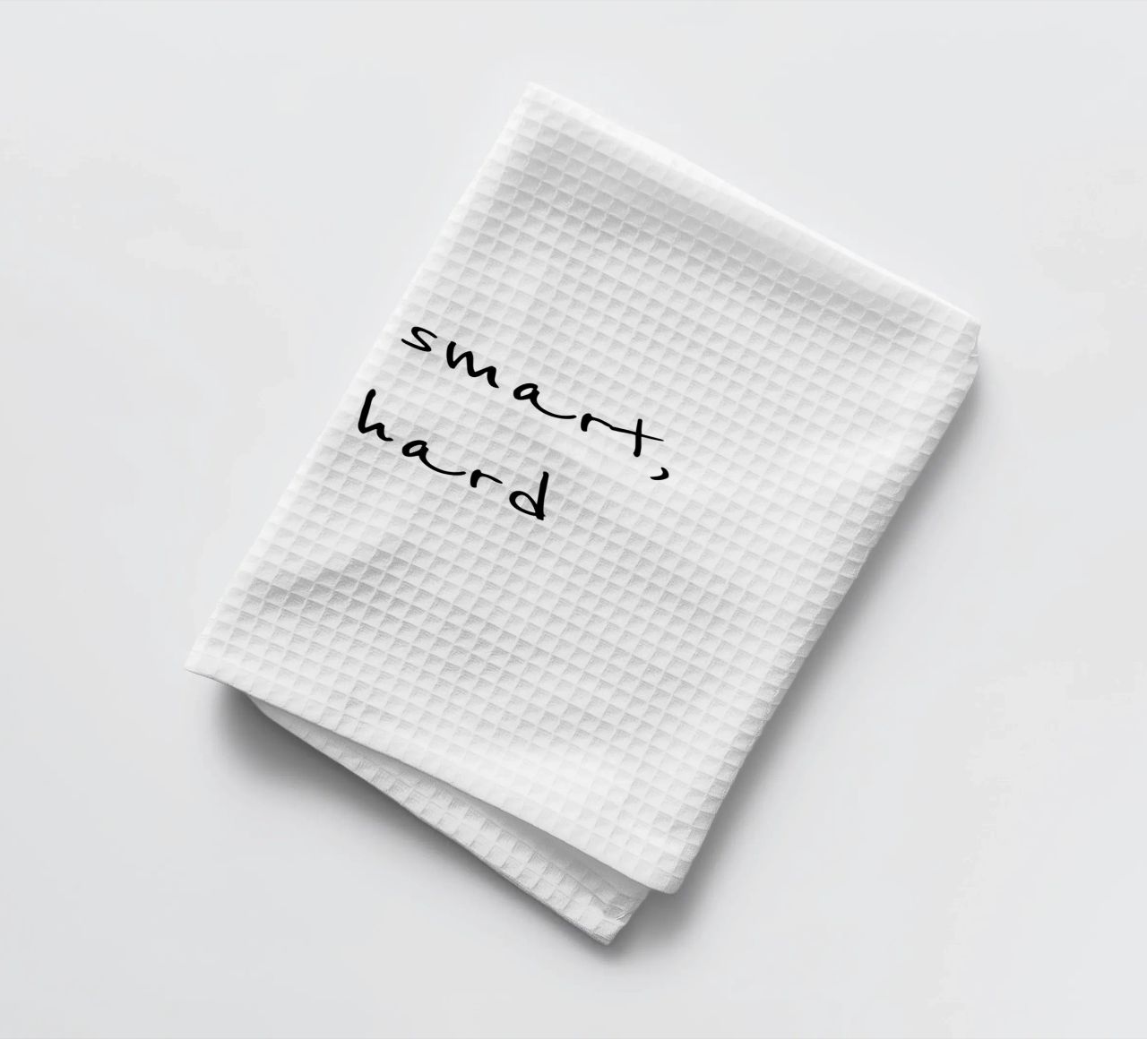 Work smart, not hard canovaccio da cucina da B Art