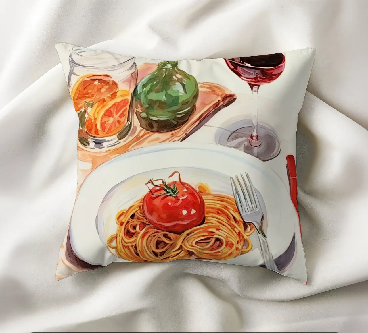 Spaghetti Delight cuscino da DaarbyN