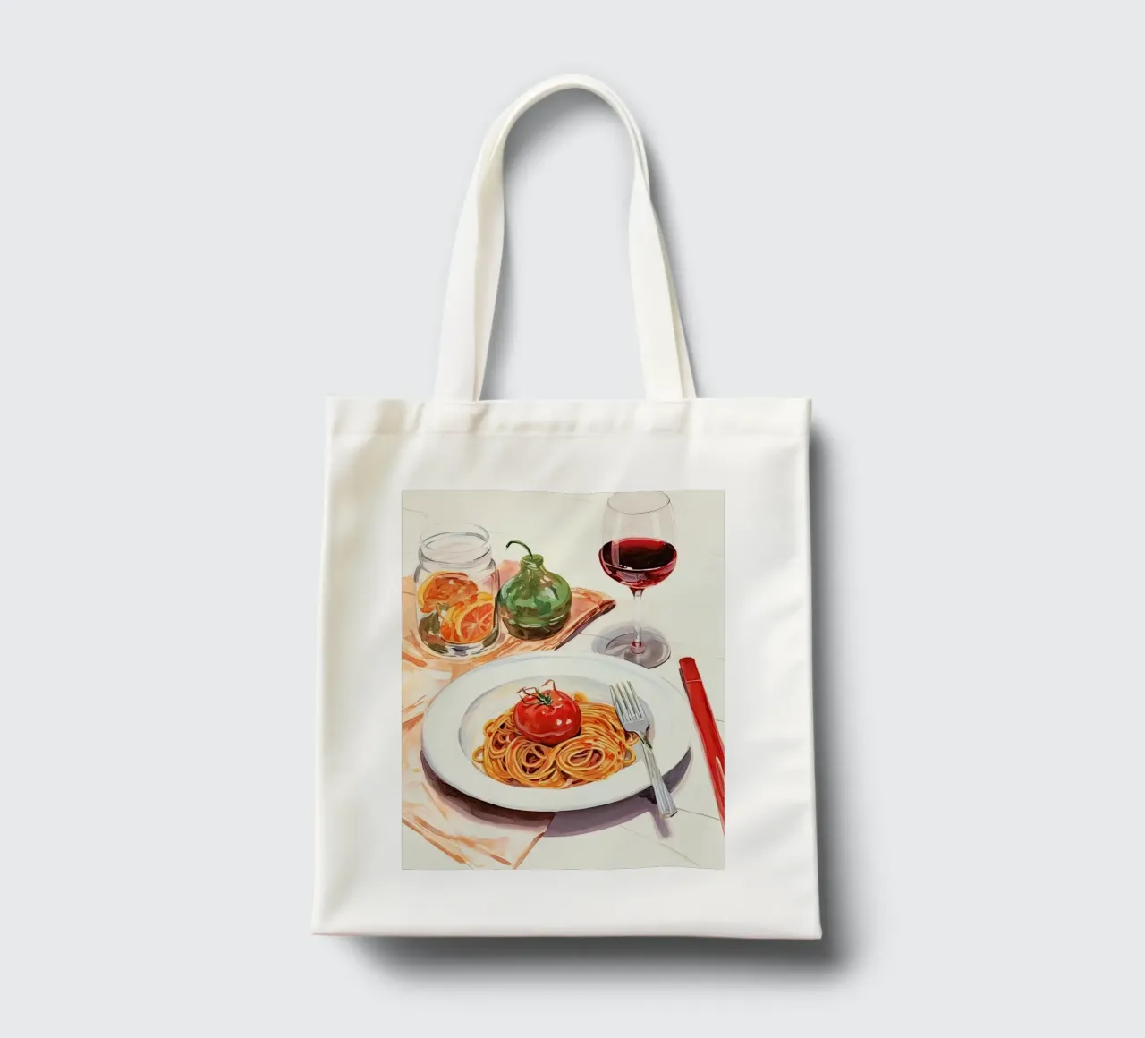 Spaghetti Delight borsa in juta da DaarbyN