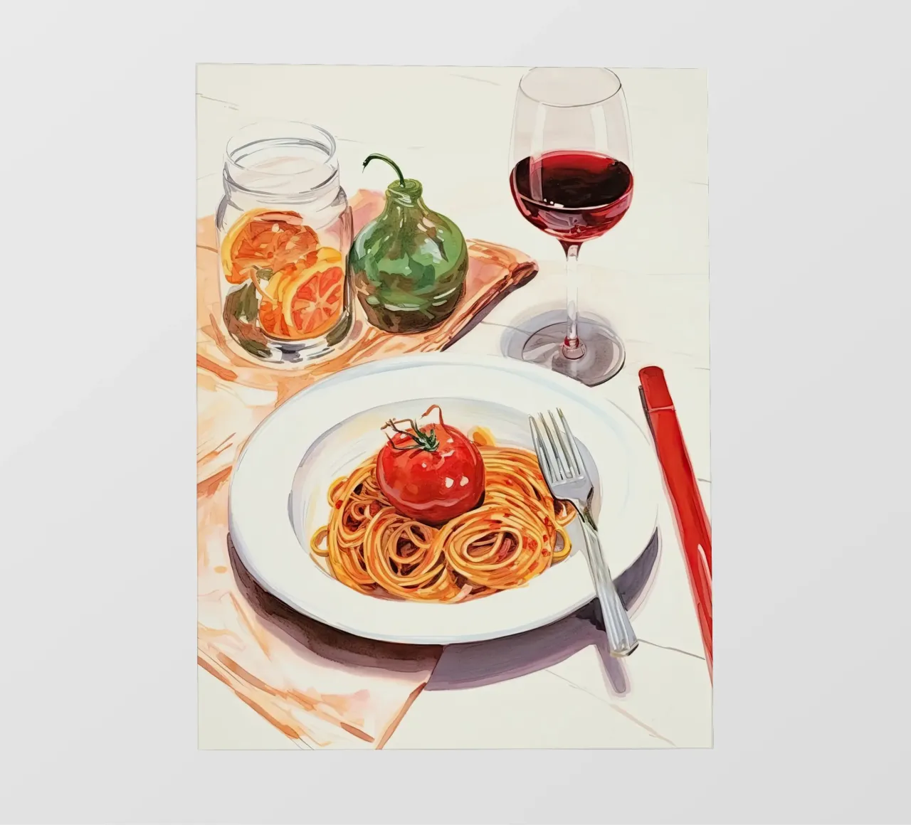 Spaghetti Delight telo in pvc da DaarbyN