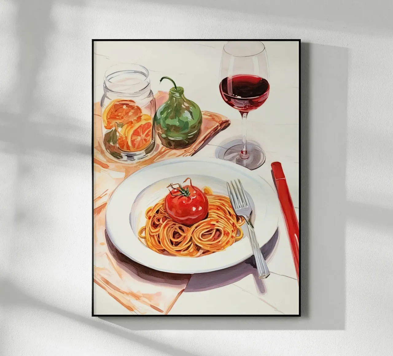 Spaghetti Delight acrylic glass by DaarbyN