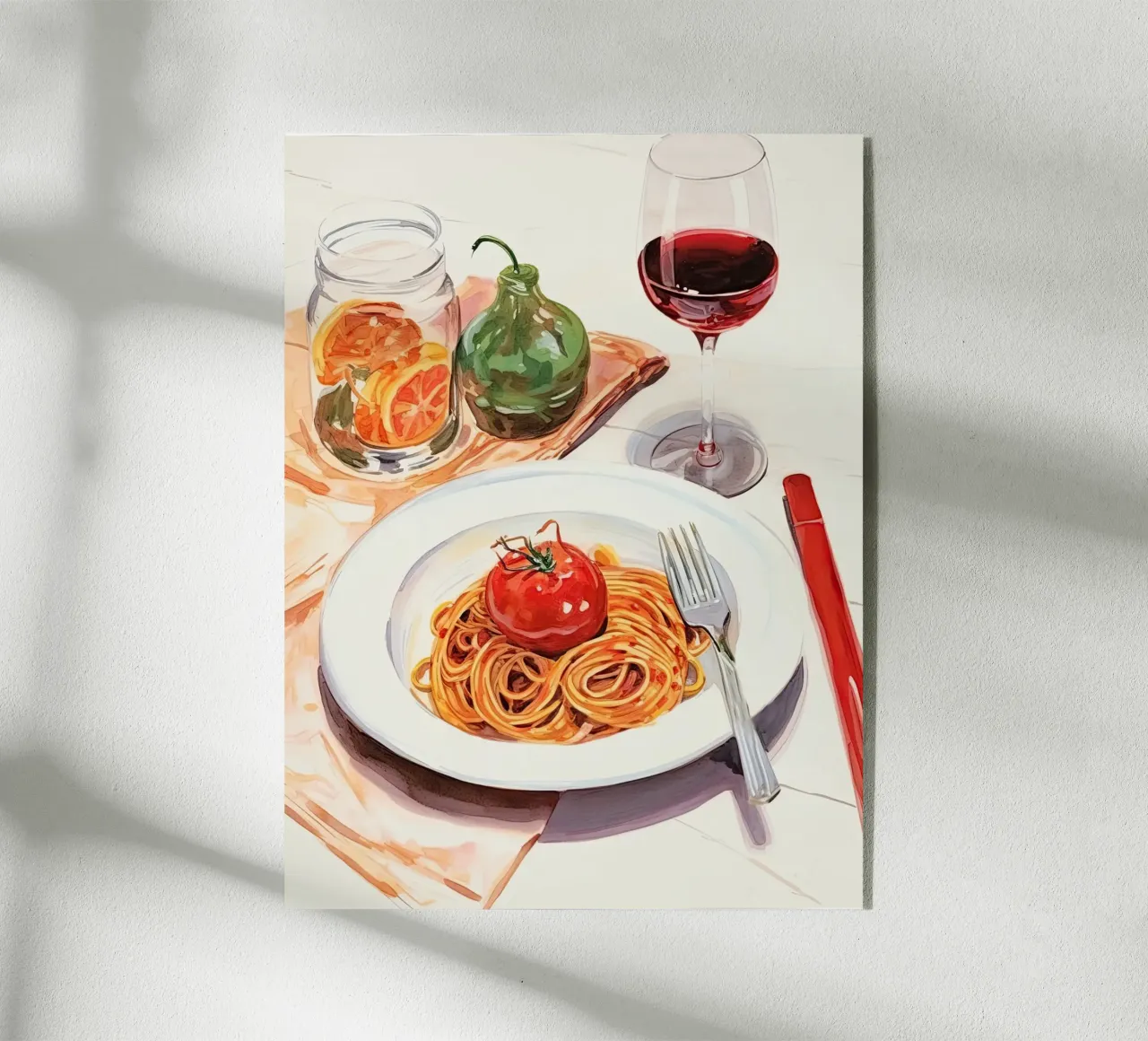 Spaghetti Delight acrylic glass by DaarbyN