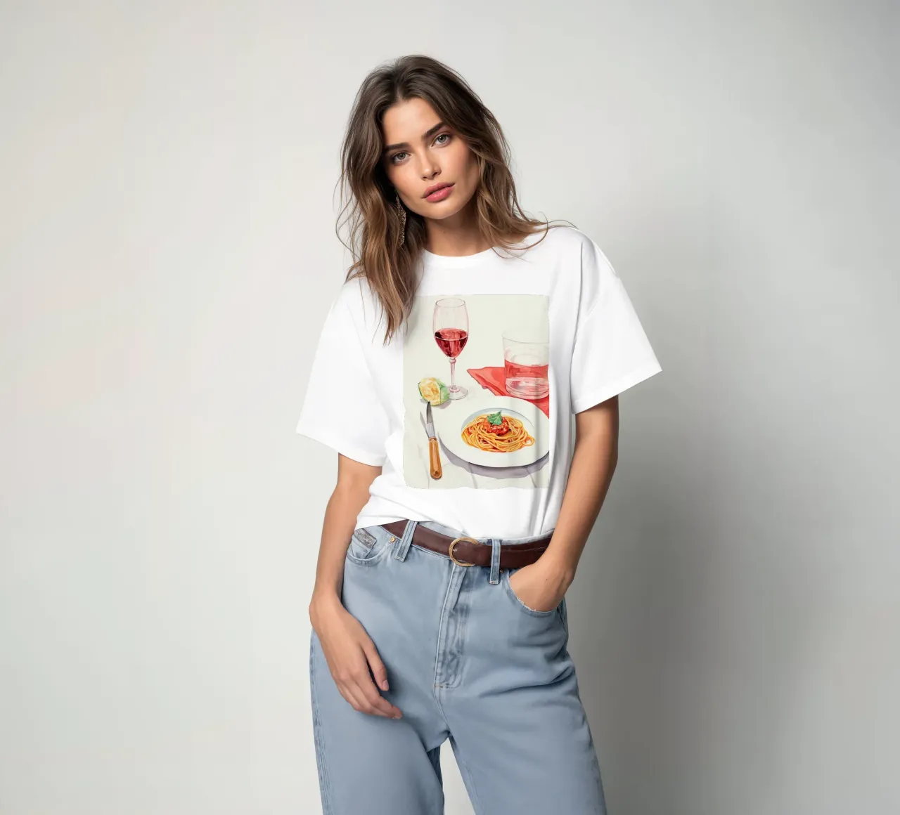 Italiaanse eenvoud t-shirt van DaarbyN