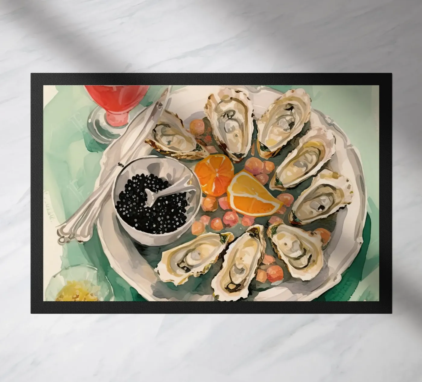 Oesters deurmat van DaarbyN
