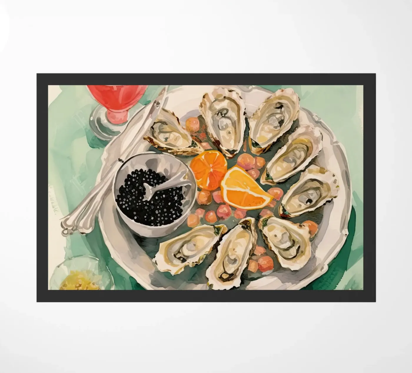 Oesters deurmat van DaarbyN