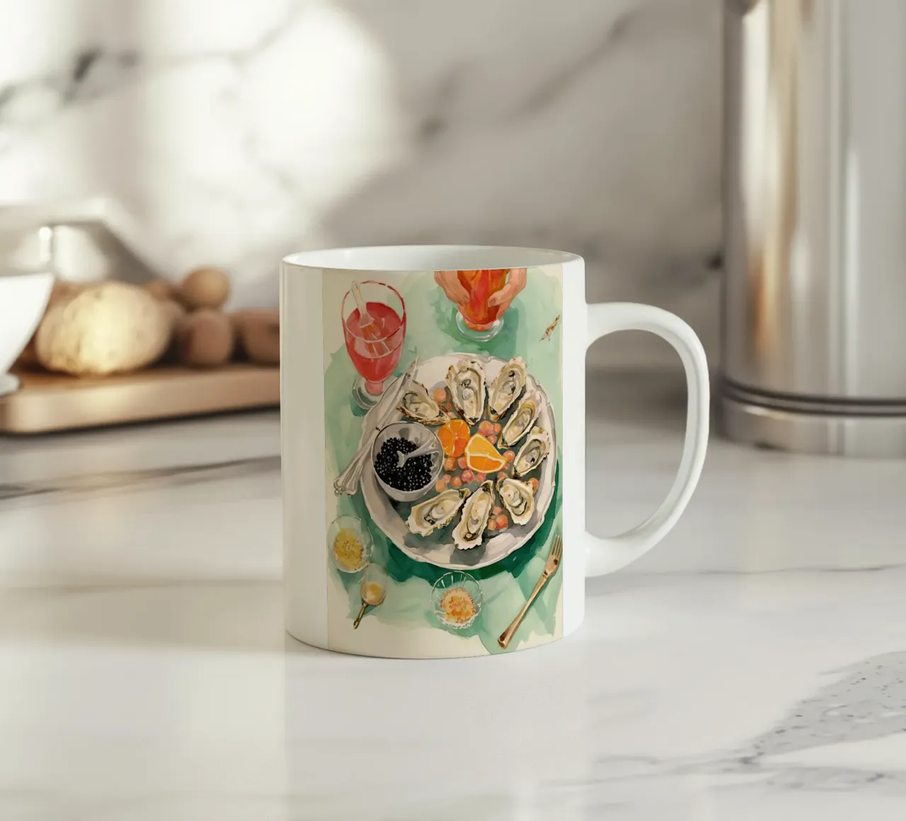 Ostriche tazza in ceramica da DaarbyN