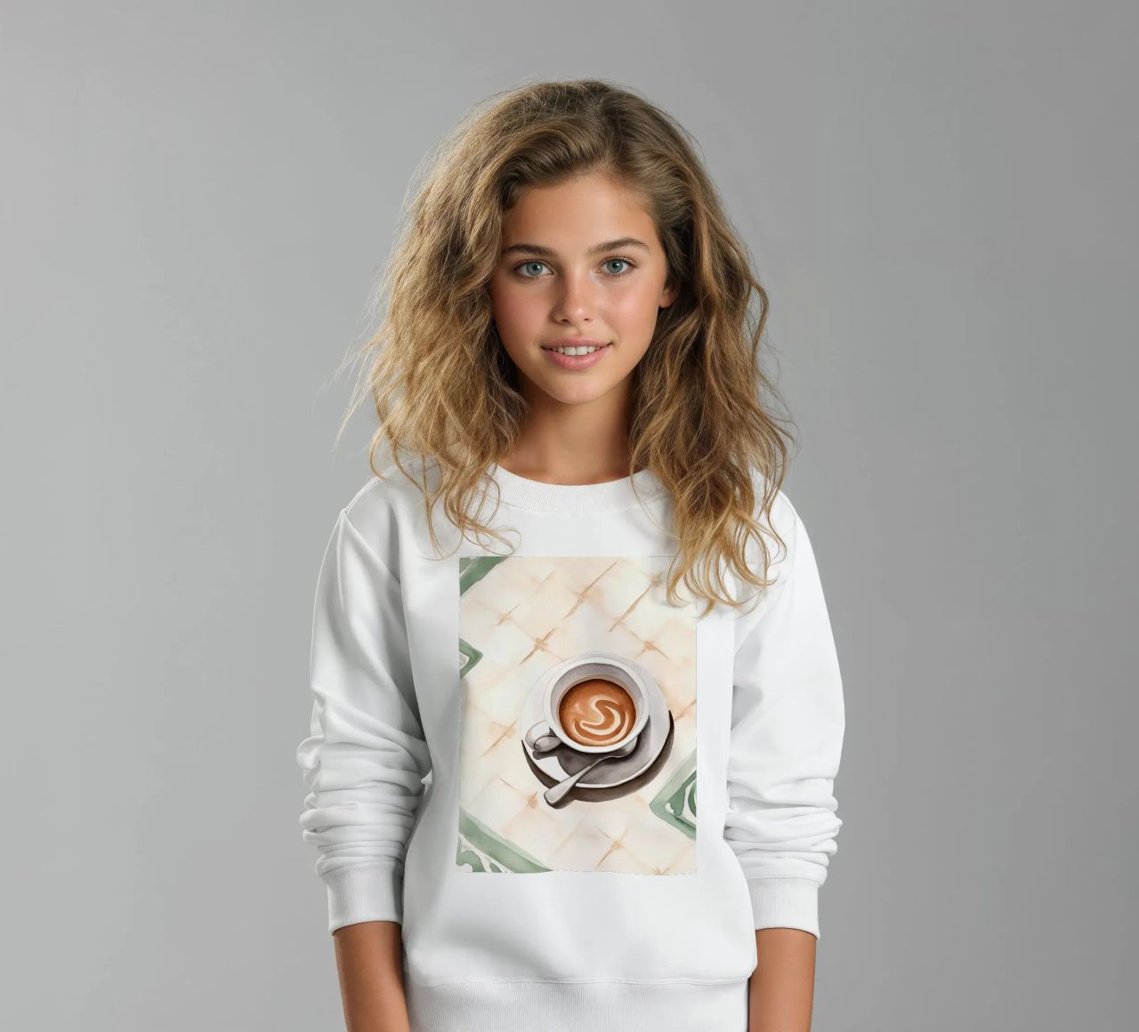 Tazza di caffè felpa bambino da DaarbyN