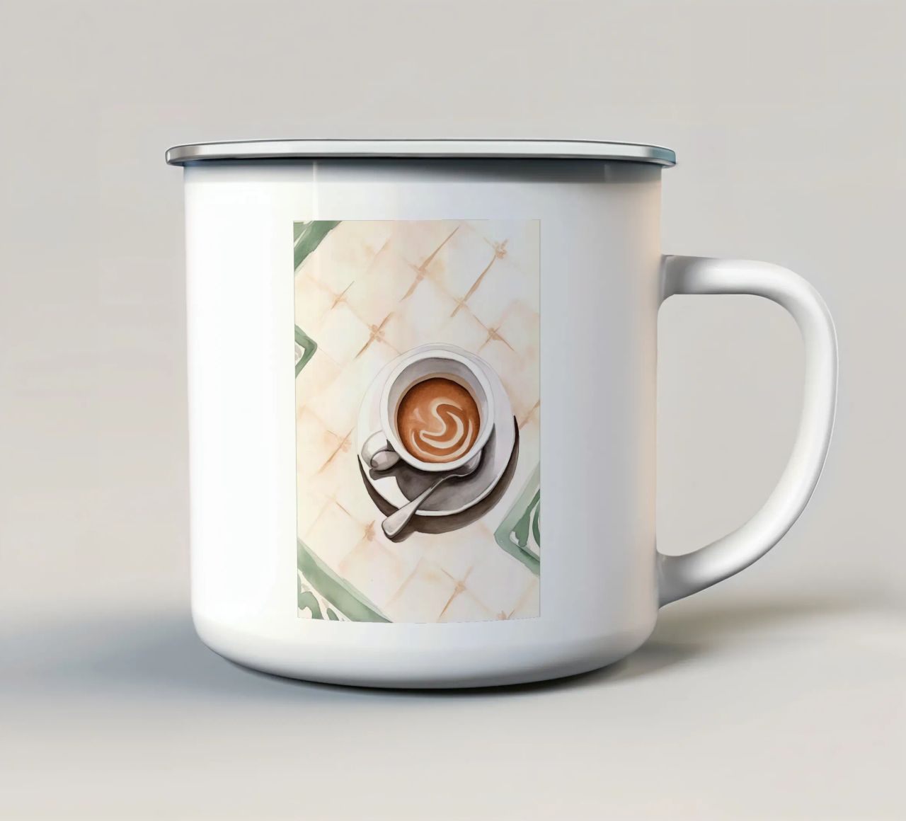 Tazza di caffè tazza in smalto da DaarbyN