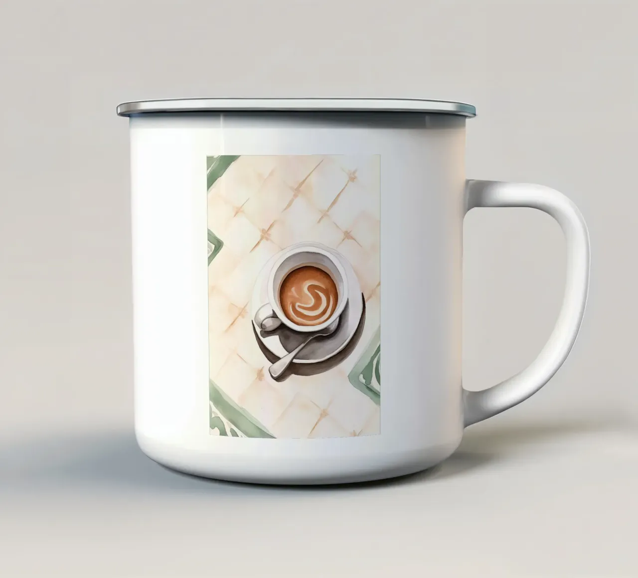 Tazza di caffè tazza in smalto da DaarbyN