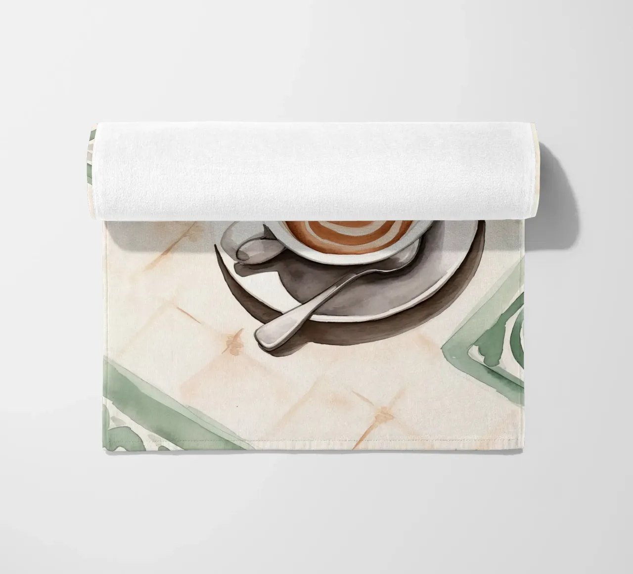 Cup Of Coffee beach towel by DaarbyN