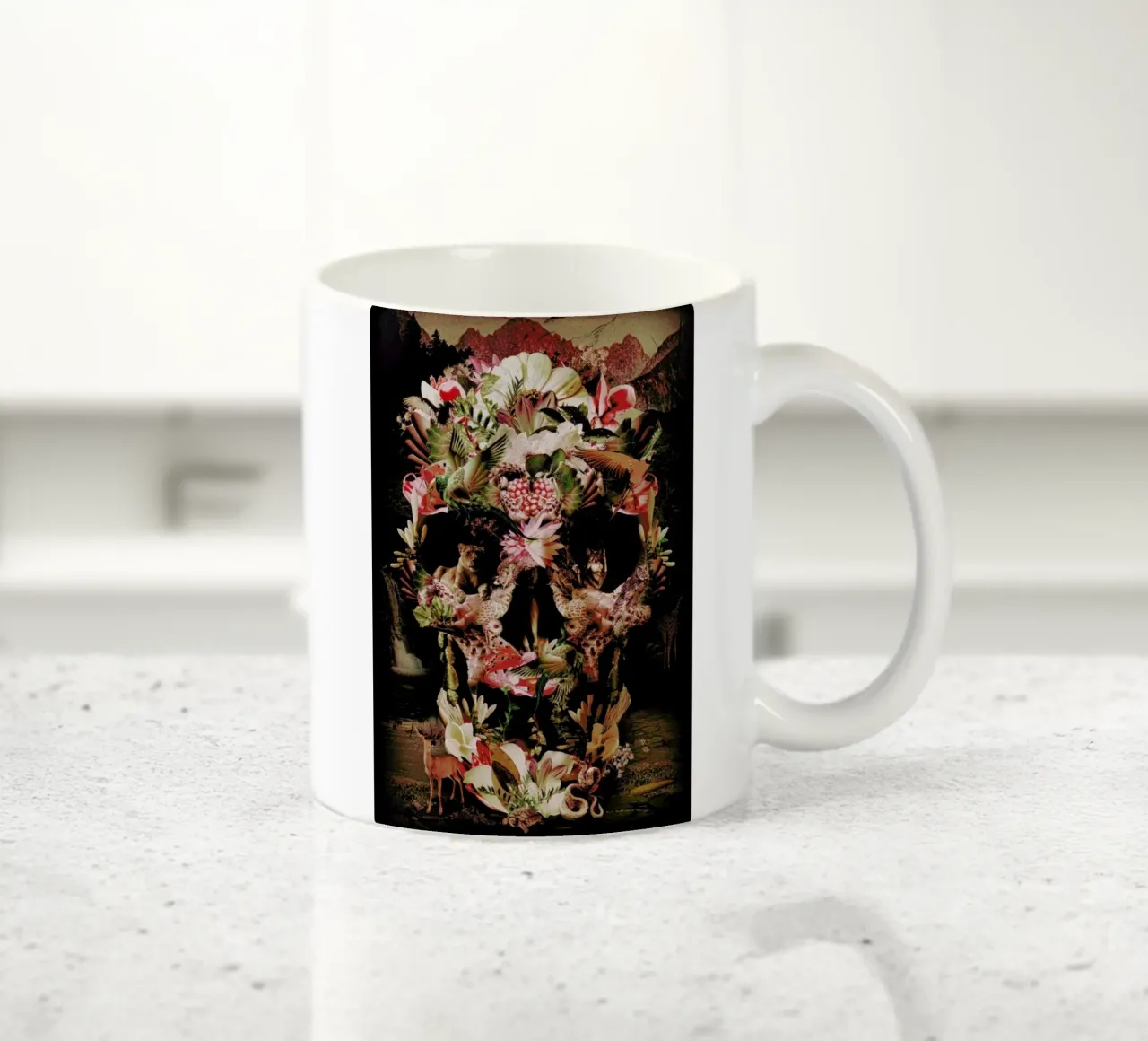 Jungle Skull tazza in ceramica da Ali Gulec