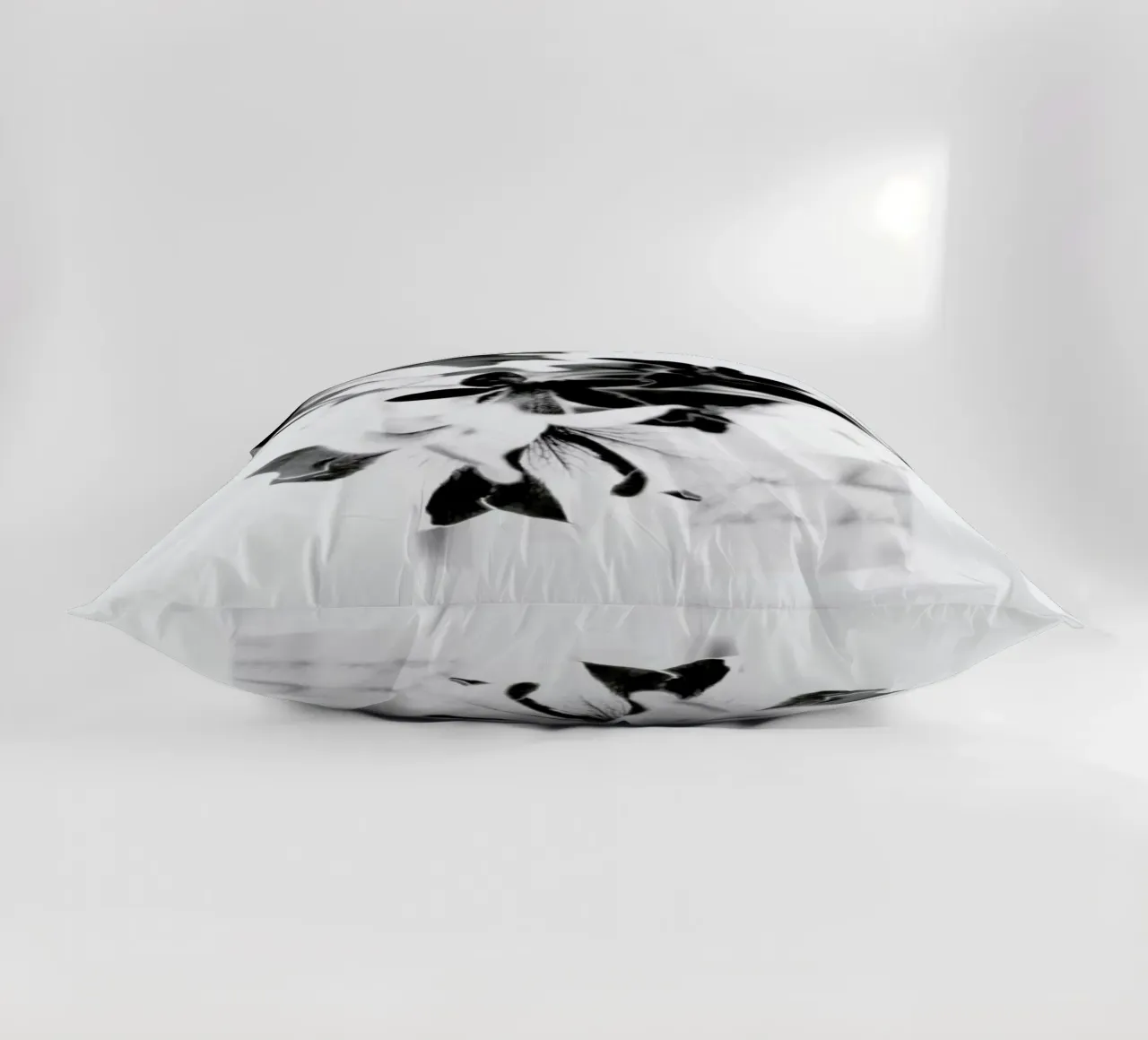 Petunias decorative cushion by Ingrid Beddoes