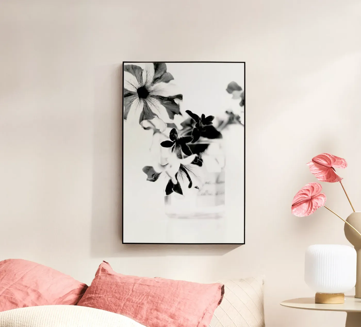 Petunias plexiglass da Ingrid Beddoes