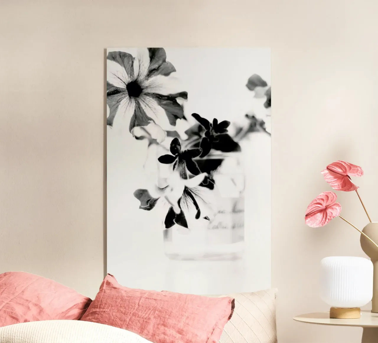 Petunias plexiglass da Ingrid Beddoes