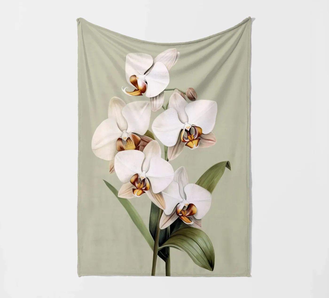 Orchideen Fleecedecke von DaarbyN