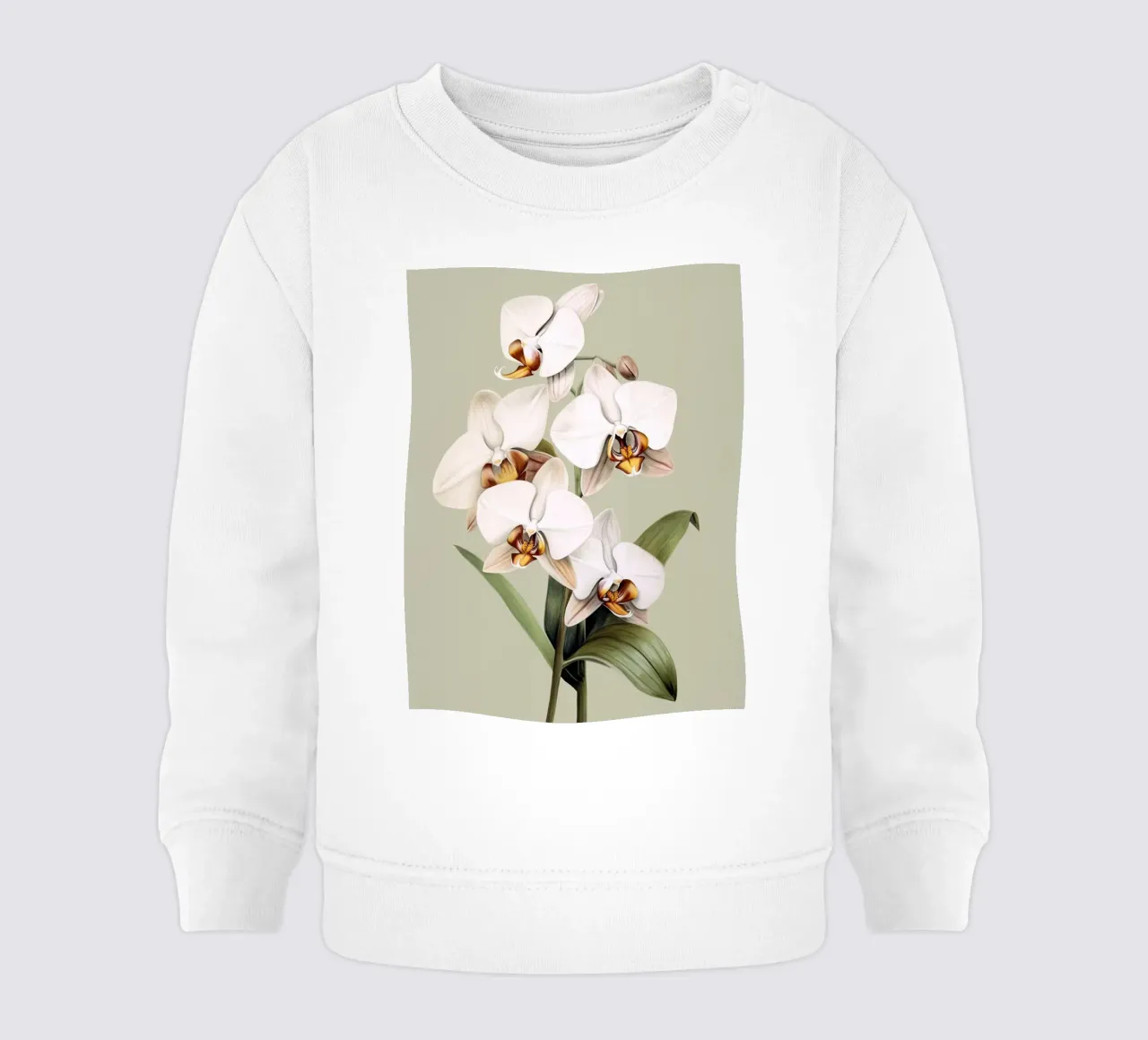 Orquídeas sudadera de bebé de DaarbyN