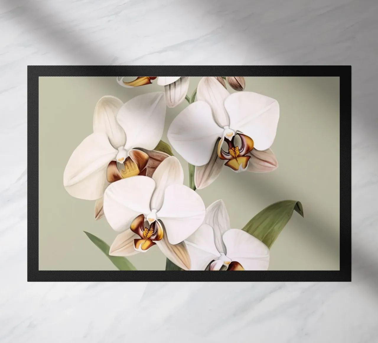 Orchids doormat by DaarbyN